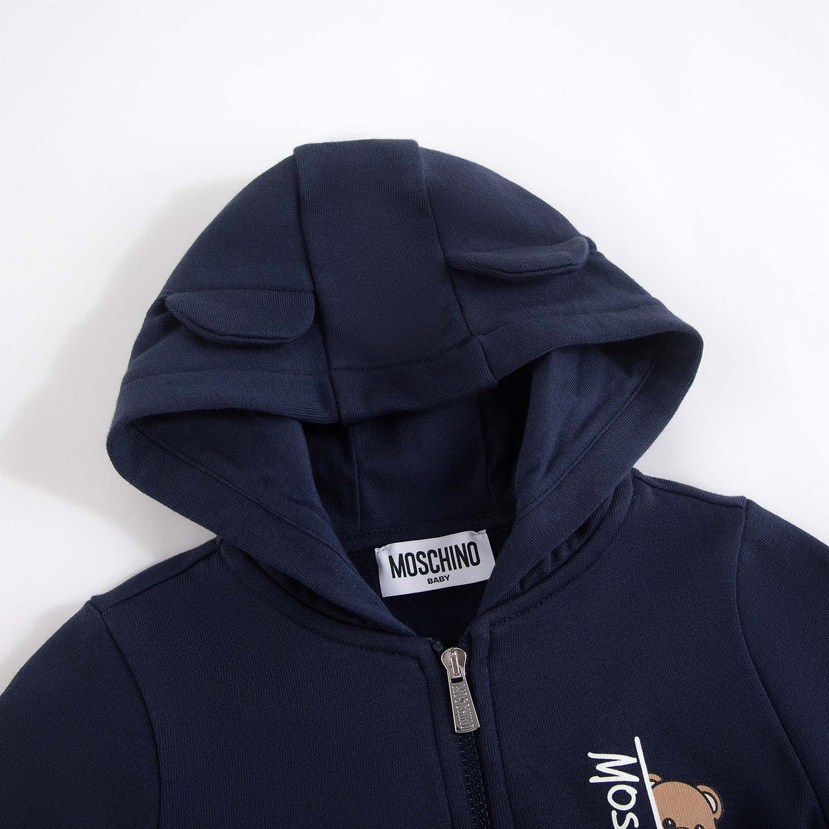 Baby Boys & Girls Navy Cotton Zip-Up Set