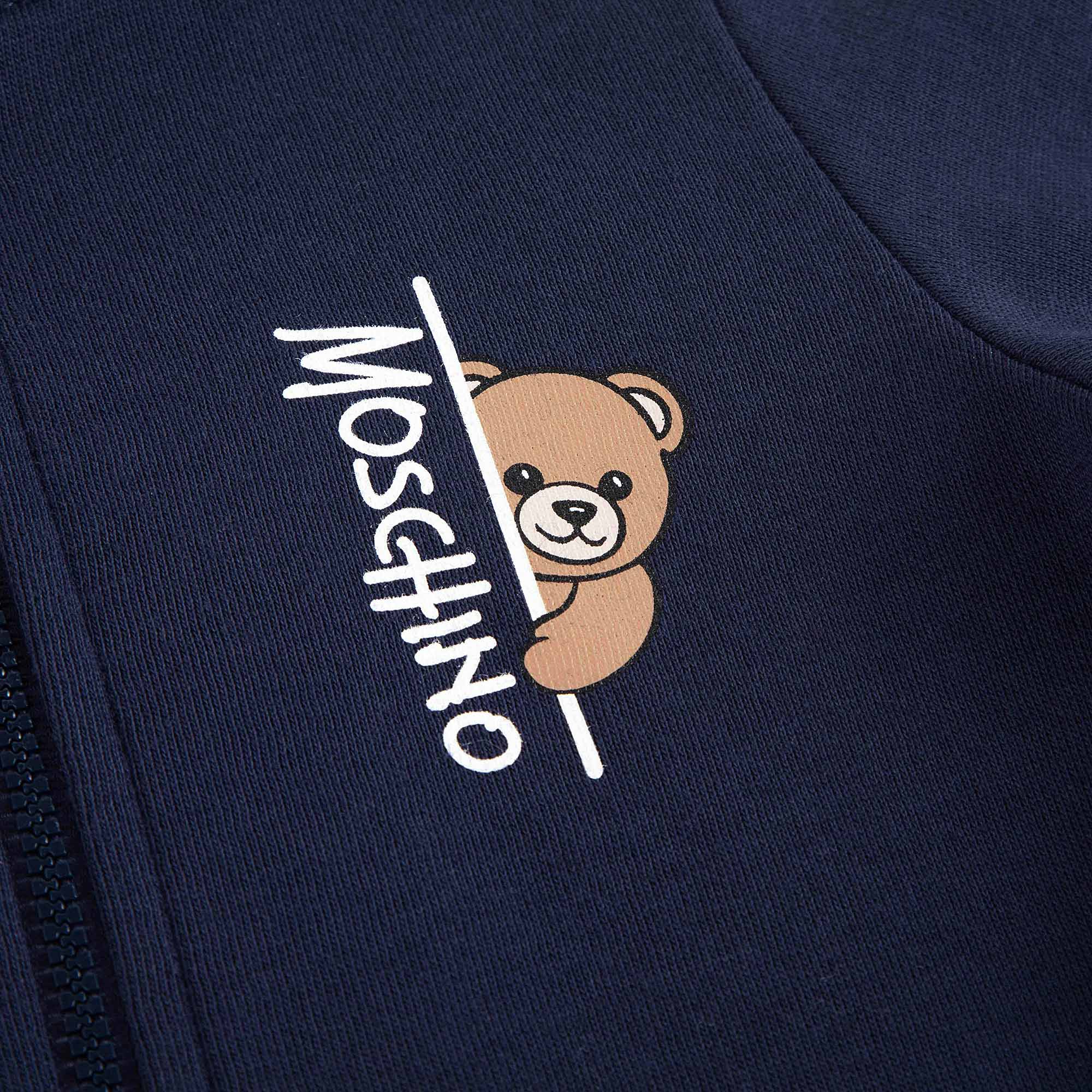 Baby Boys & Girls Navy Cotton Zip-Up Set