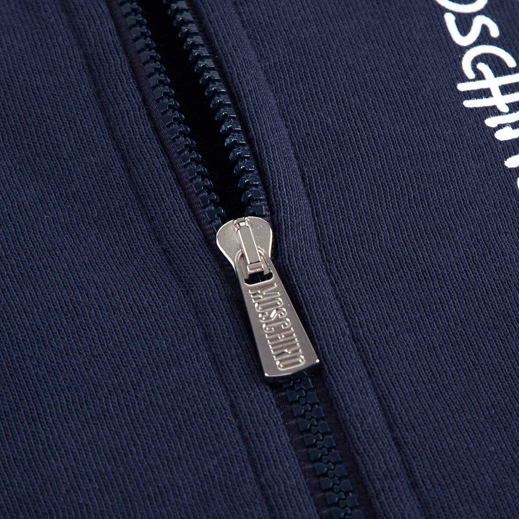 Baby Boys & Girls Navy Cotton Zip-Up Set