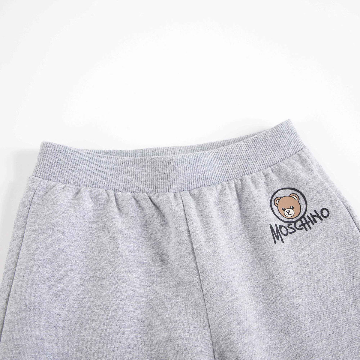 Baby Boys & Girls Grey Cotton Trousers