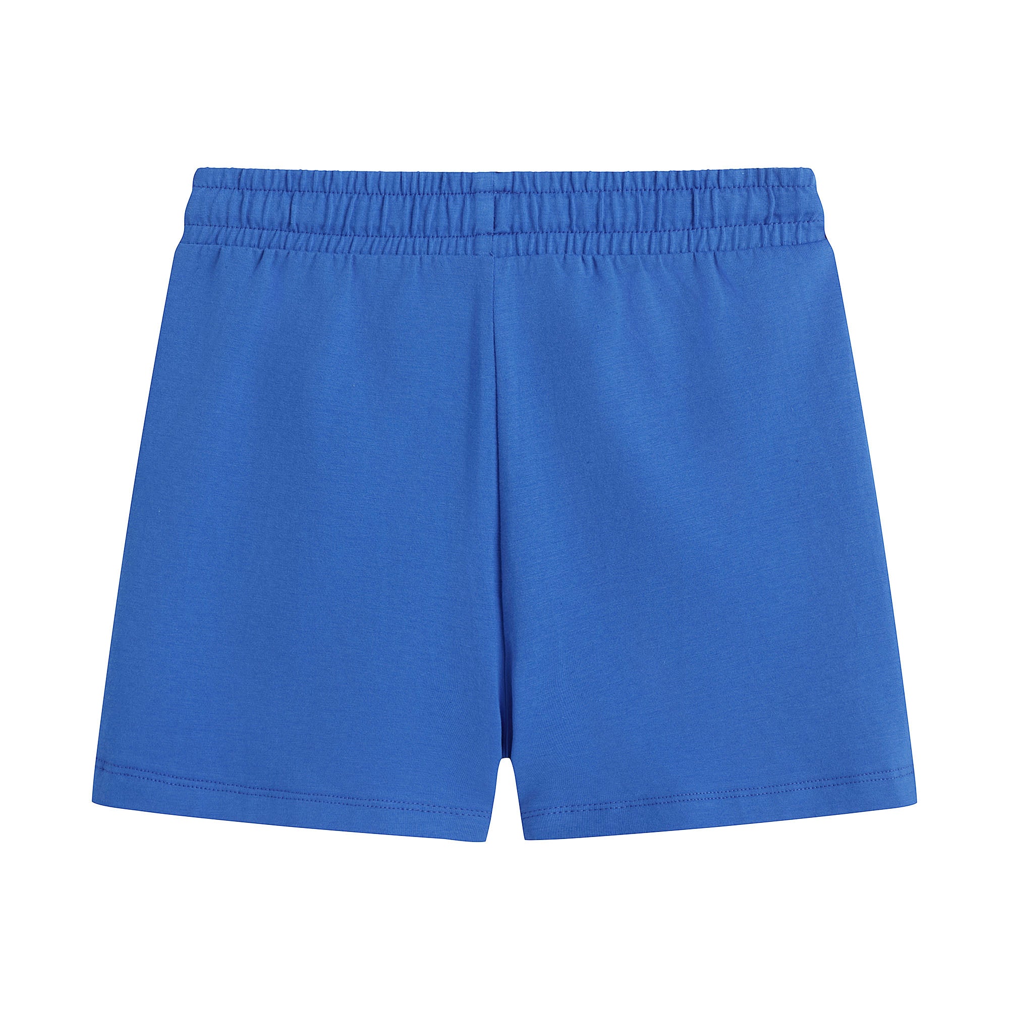 Boys Blue Logo Cotton Shorts