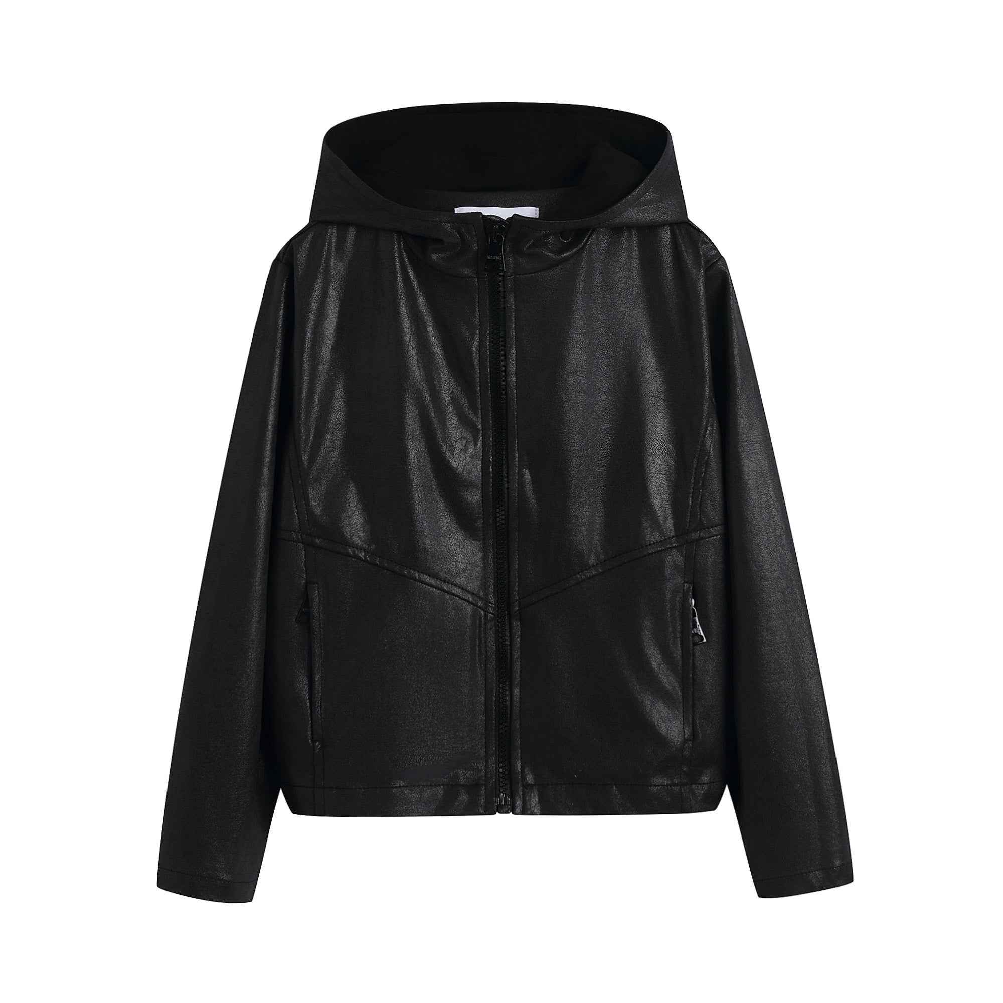 Boys & Girls Black Zip-Up Jacket