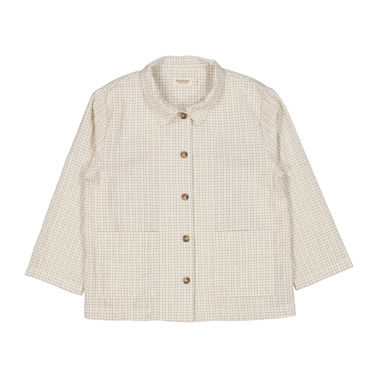 Boys & Girls Beige Check Cotton Nightwear Set