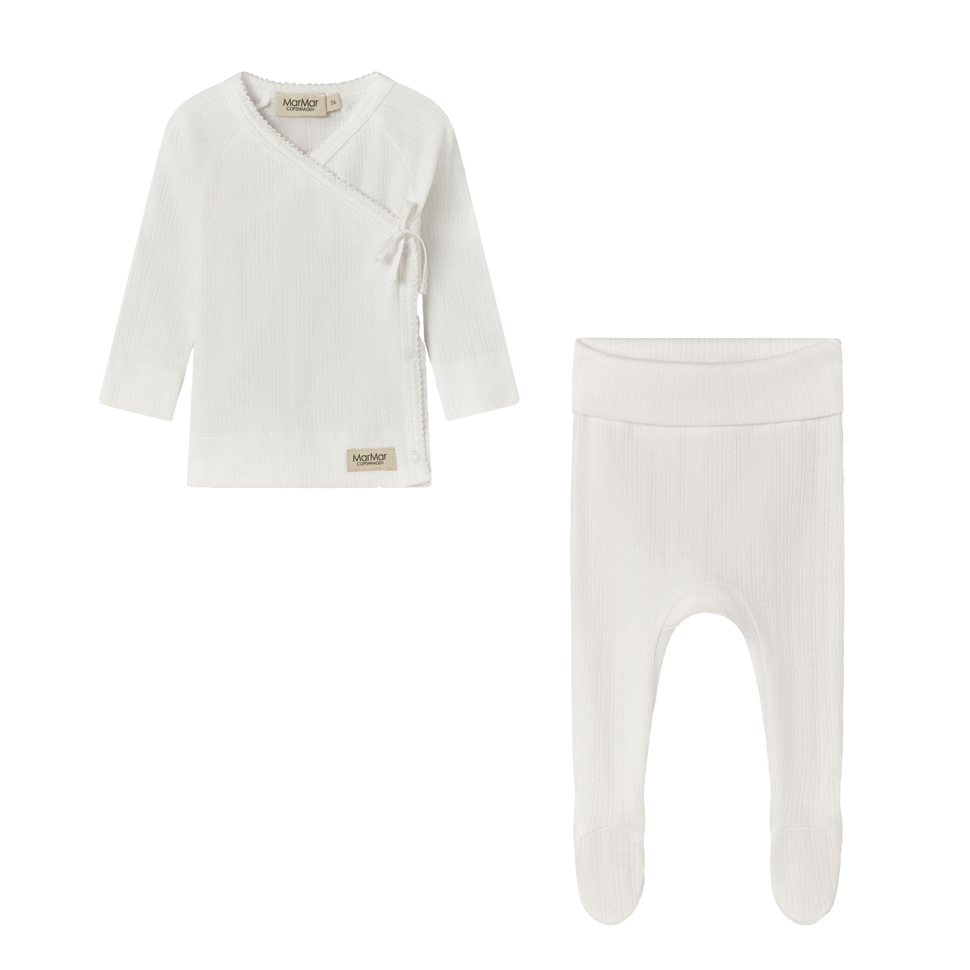 Baby Boys & Girls White Cotton Set