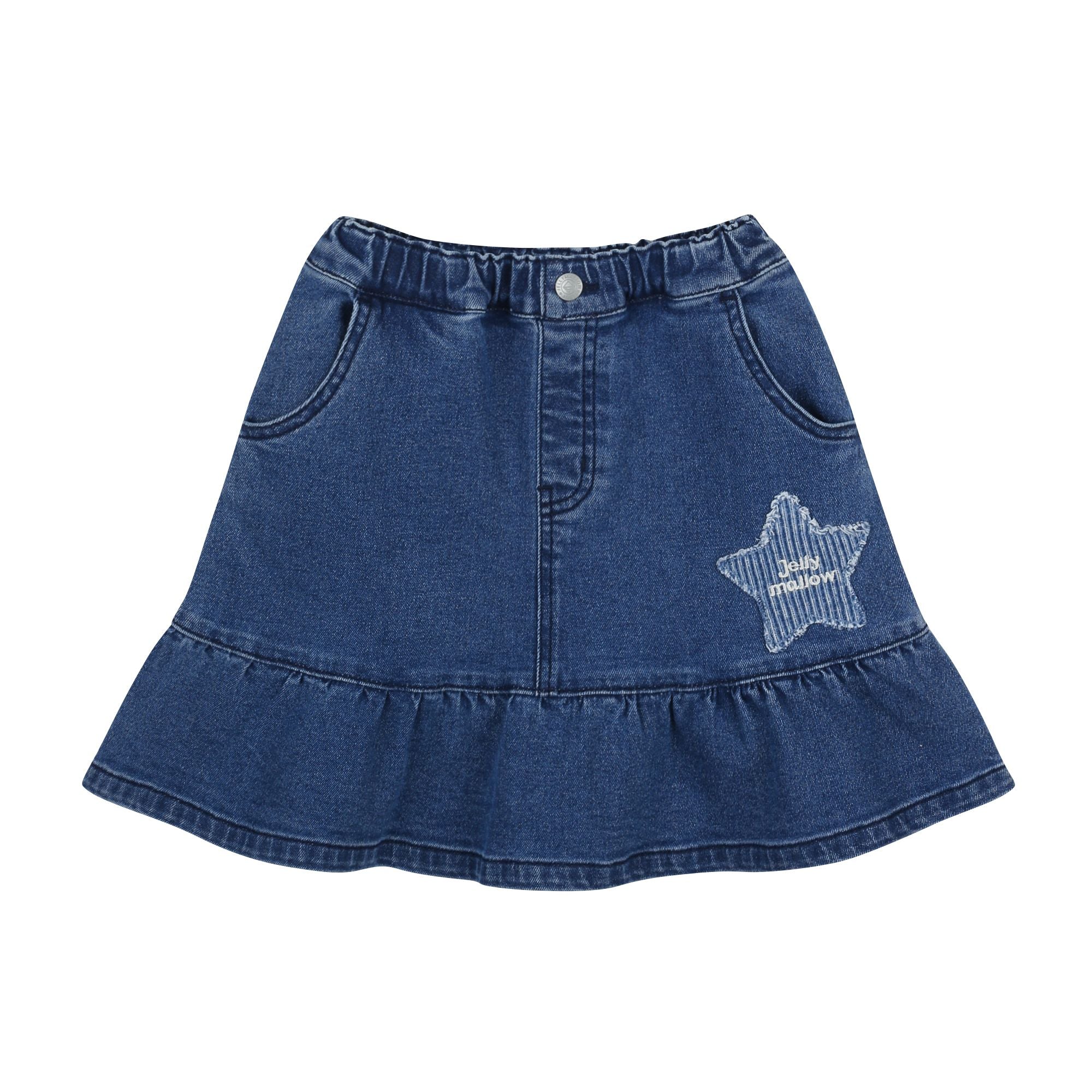 Girls Blue Denim Skirt