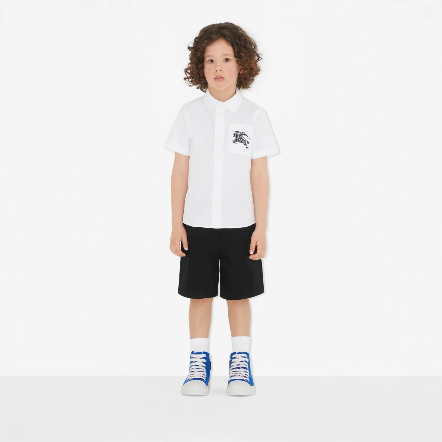 Boys White Cotton Shirt
