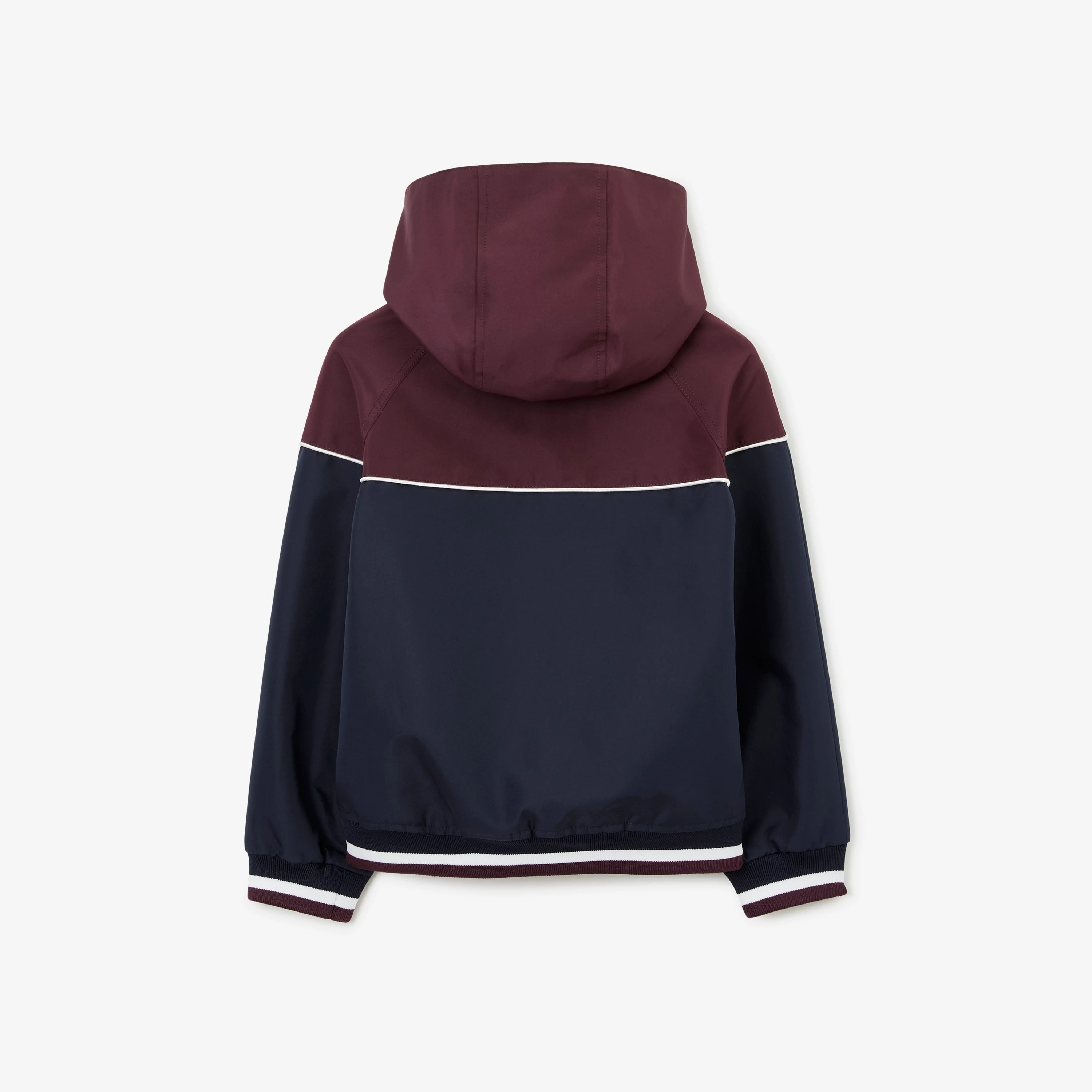 Boys Wine Red Logo Zip-Up Jacket
