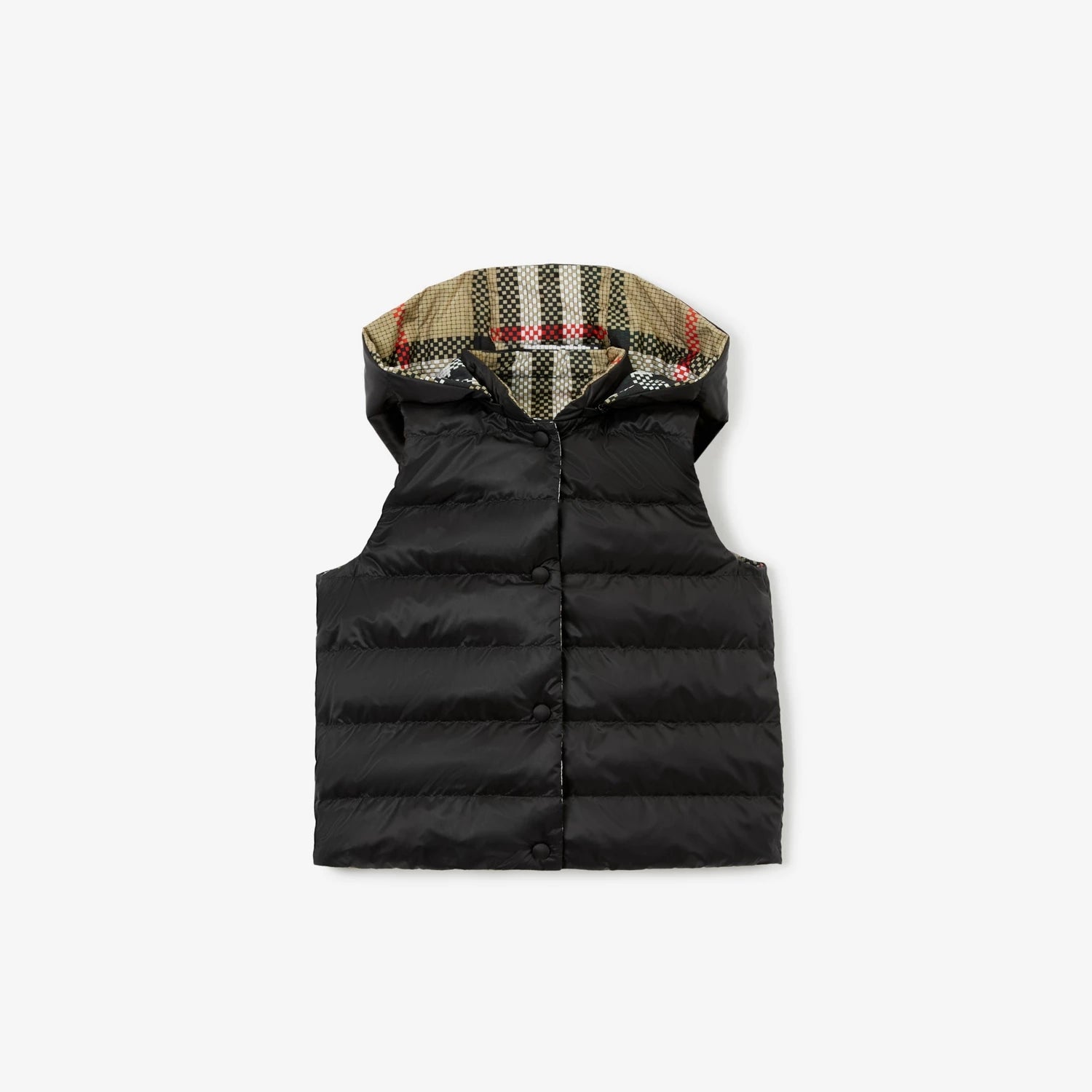 Boys & Girls Beige Reversible Padded Down Gilet