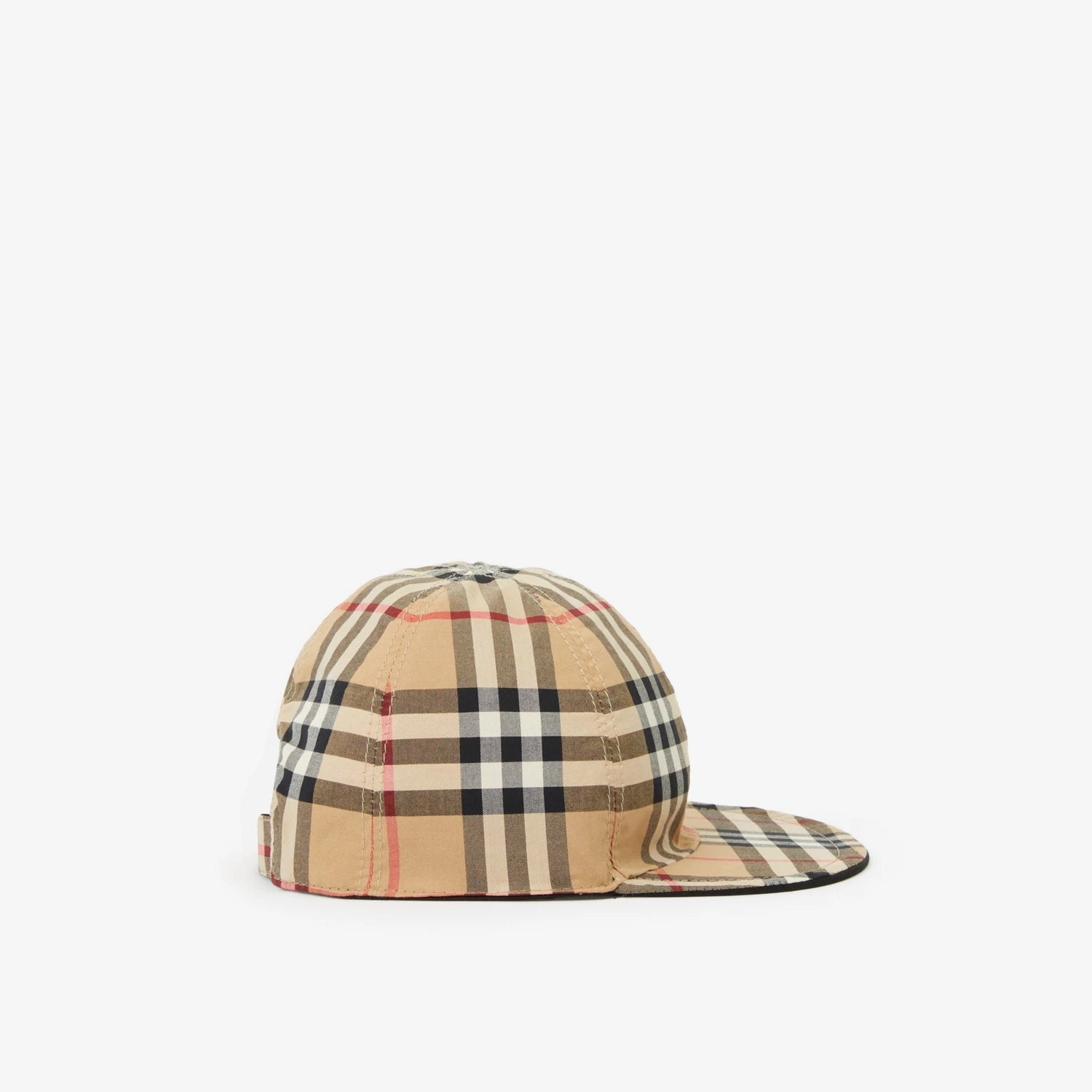 Boys & Girls Beige Check Reversible Cap
