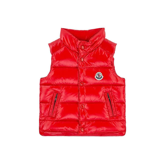 Baby Boys & Girls Red "BERNARD" Padded Down Gilet