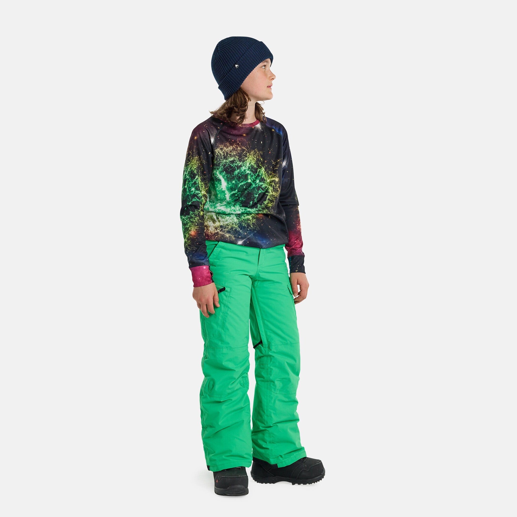 Boys & Girls Green Snow Trousers