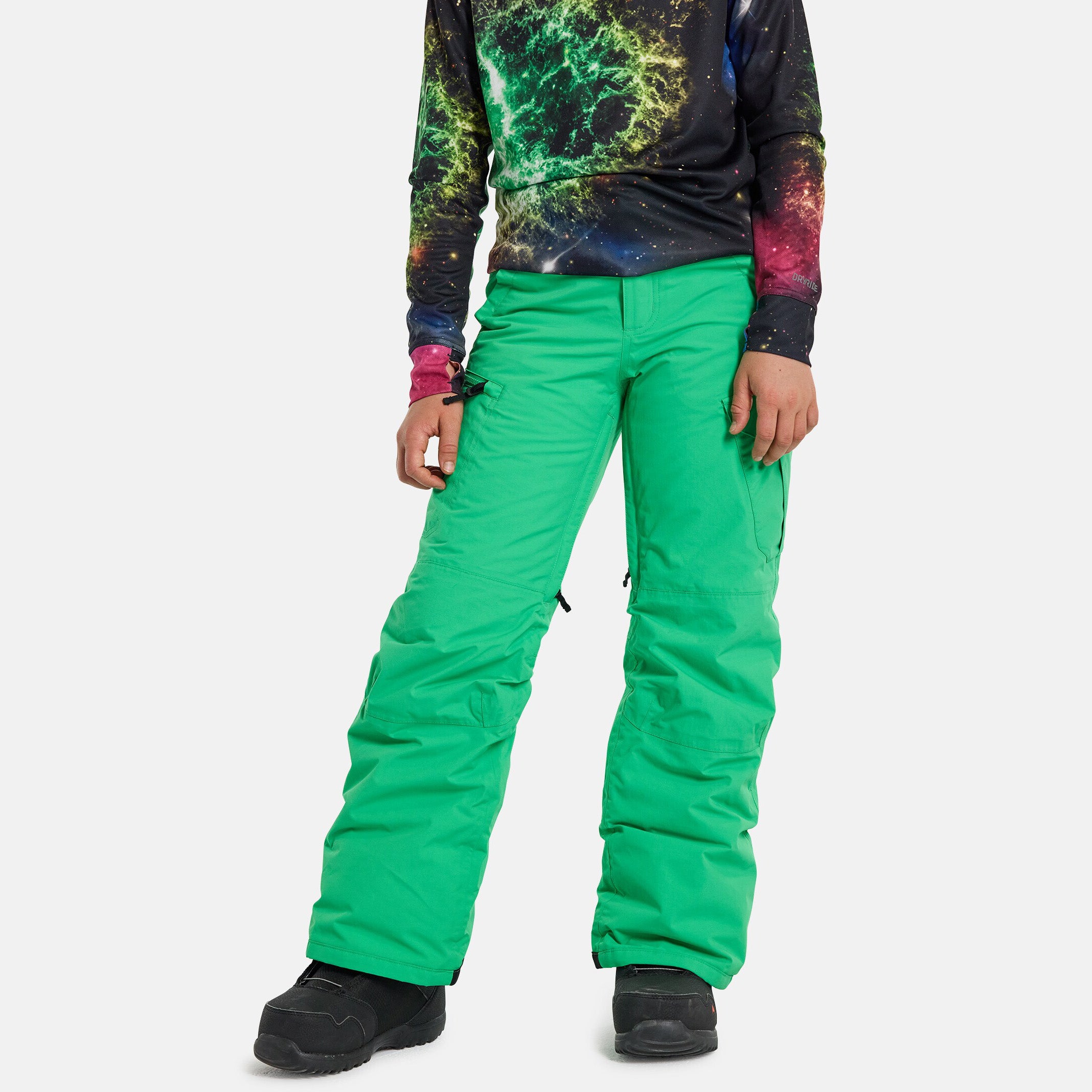 Boys & Girls Green Snow Trousers
