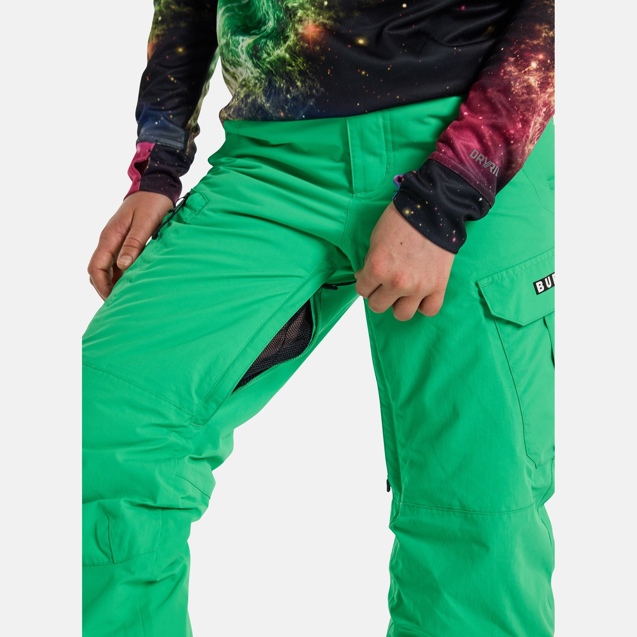 Boys & Girls Green Snow Trousers