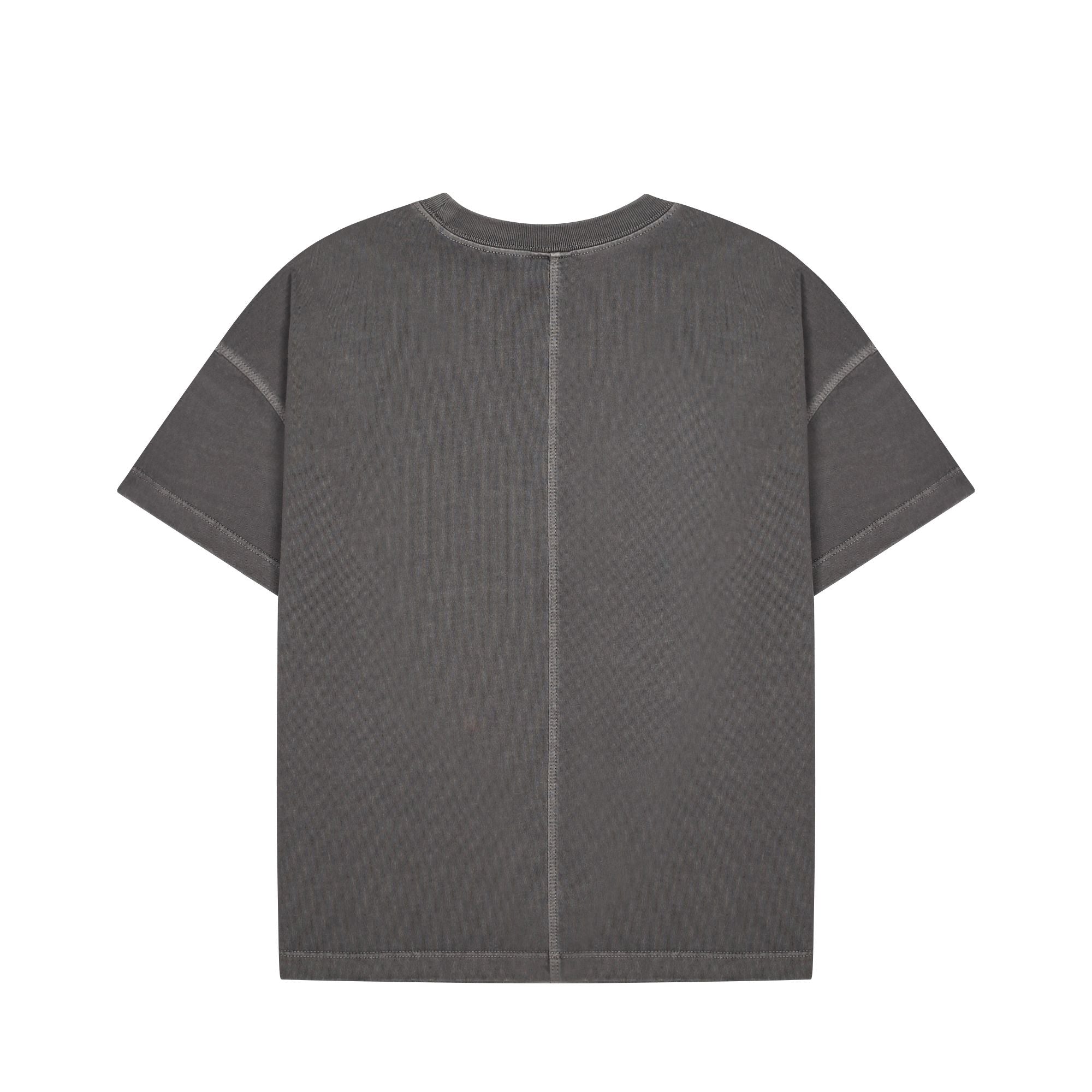 Boys & Girls Charcoal Printed Cotton T-Shirt