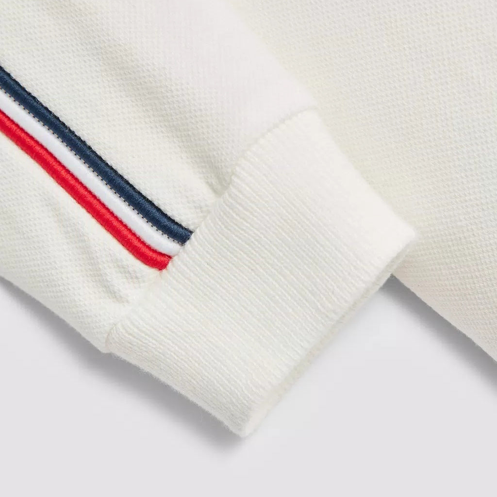 Baby Boys White Cotton Polo Shirt