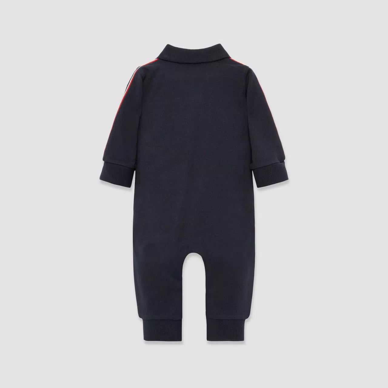 Baby Boys Blue Cotton Babysuit