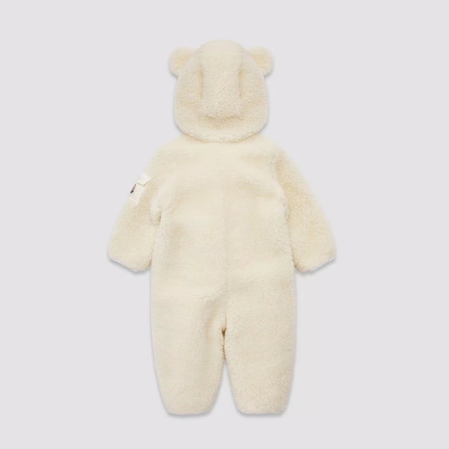 Baby Boys White Sherpa Babysuit