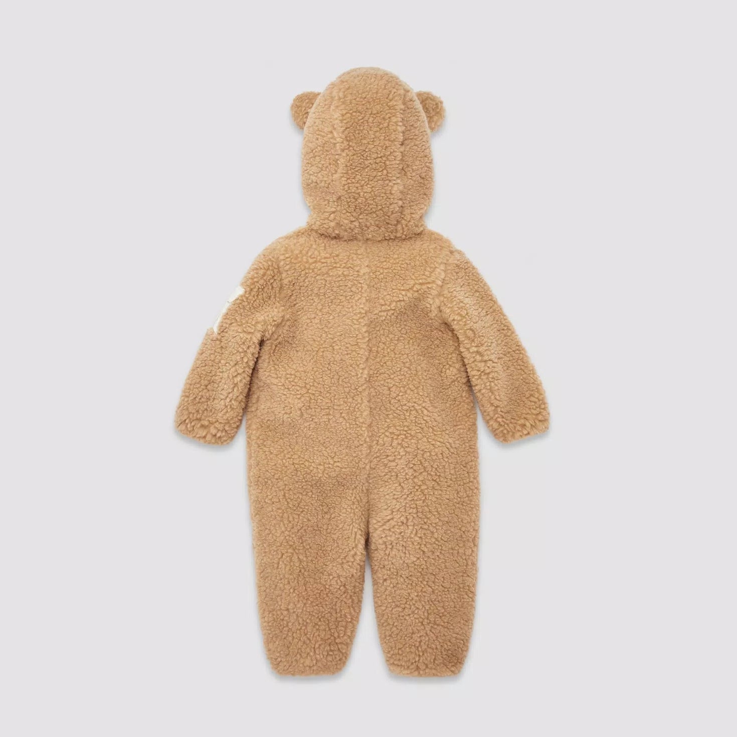 Baby Boys Brown Sherpa Babysuit