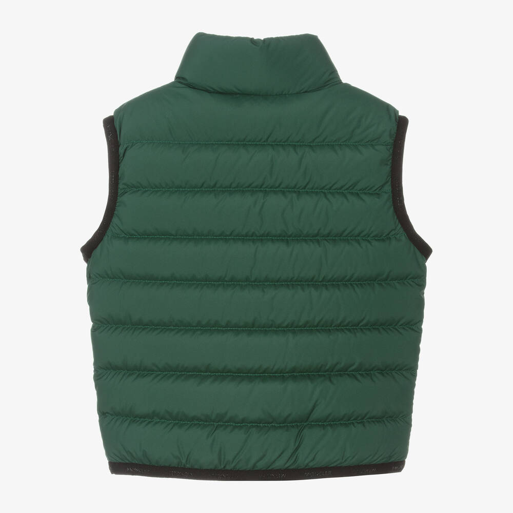 Boys Dark Green "CONTRIN" Padded Down Gilet