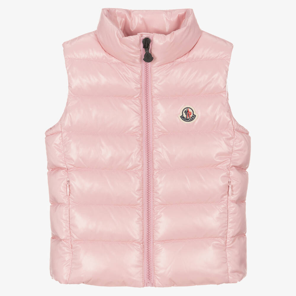 Girls Pink "GHANY" Padded Down Gilet