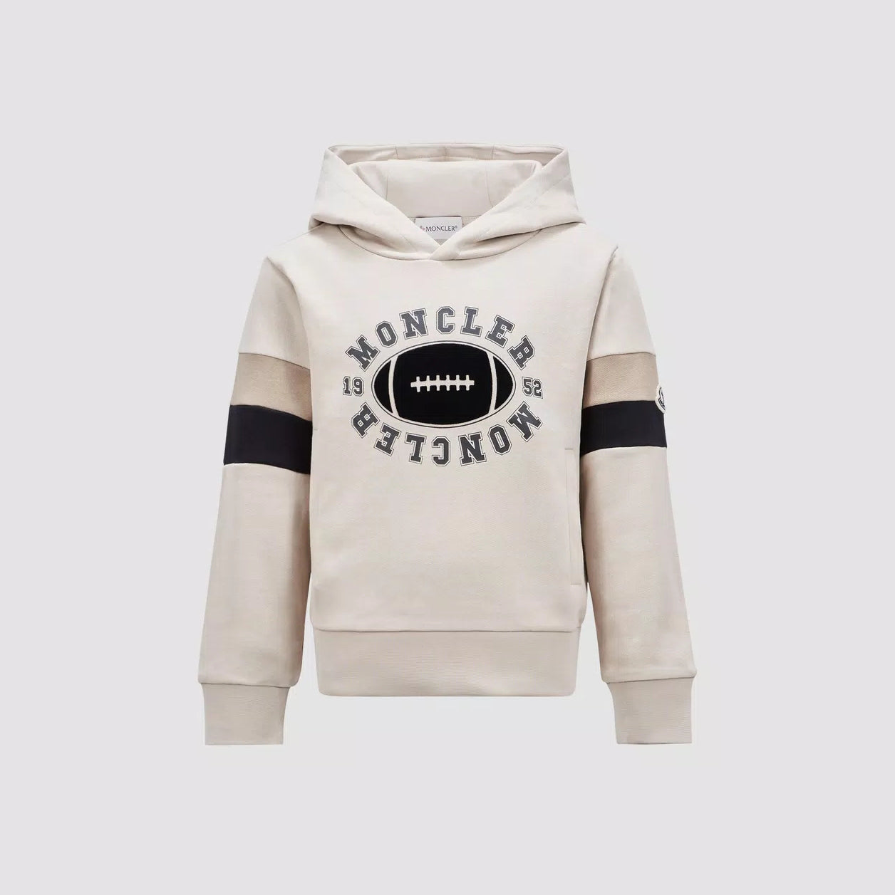 Boys Beige Hooded Cotton Sweatshirt