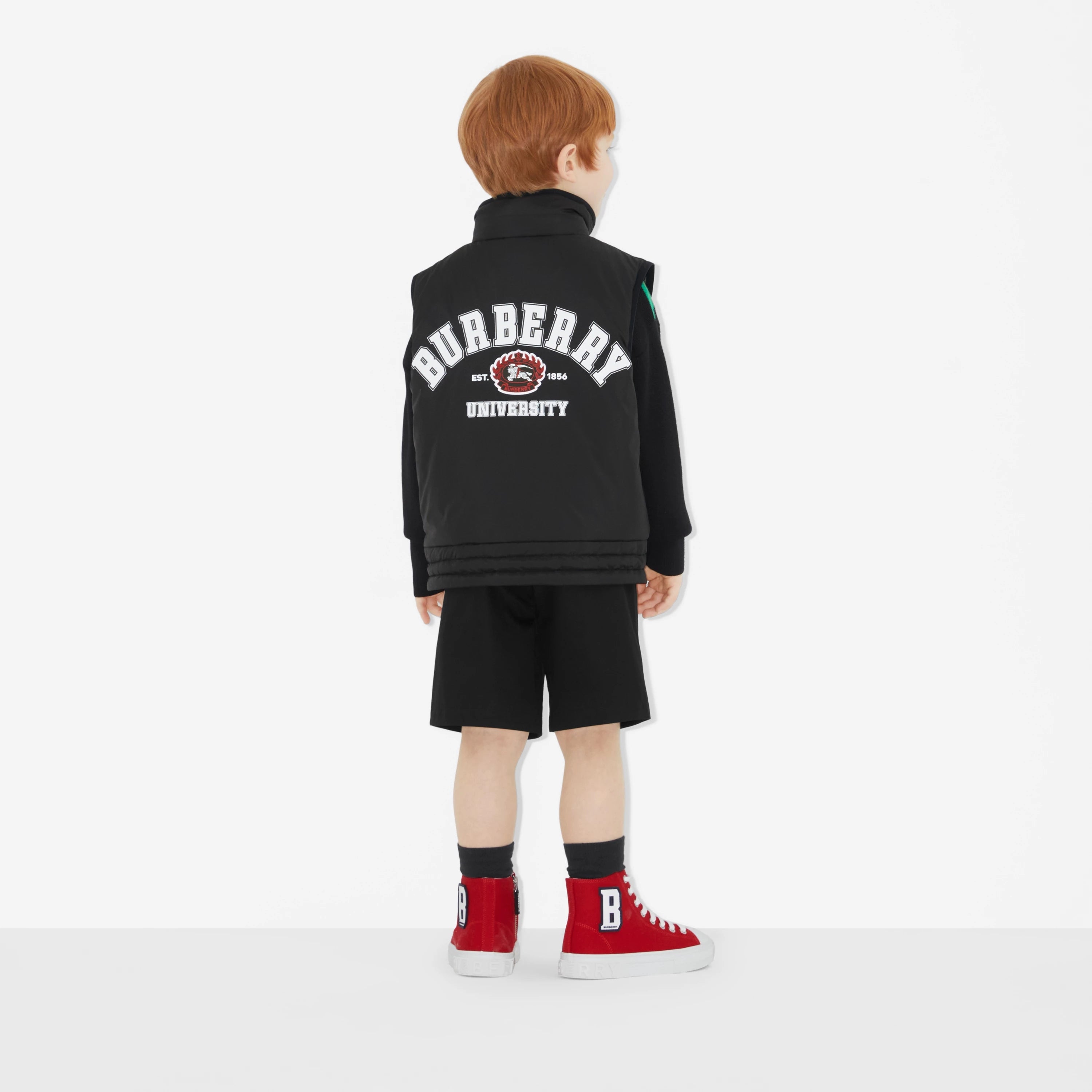 Boys Black Padded Gilet