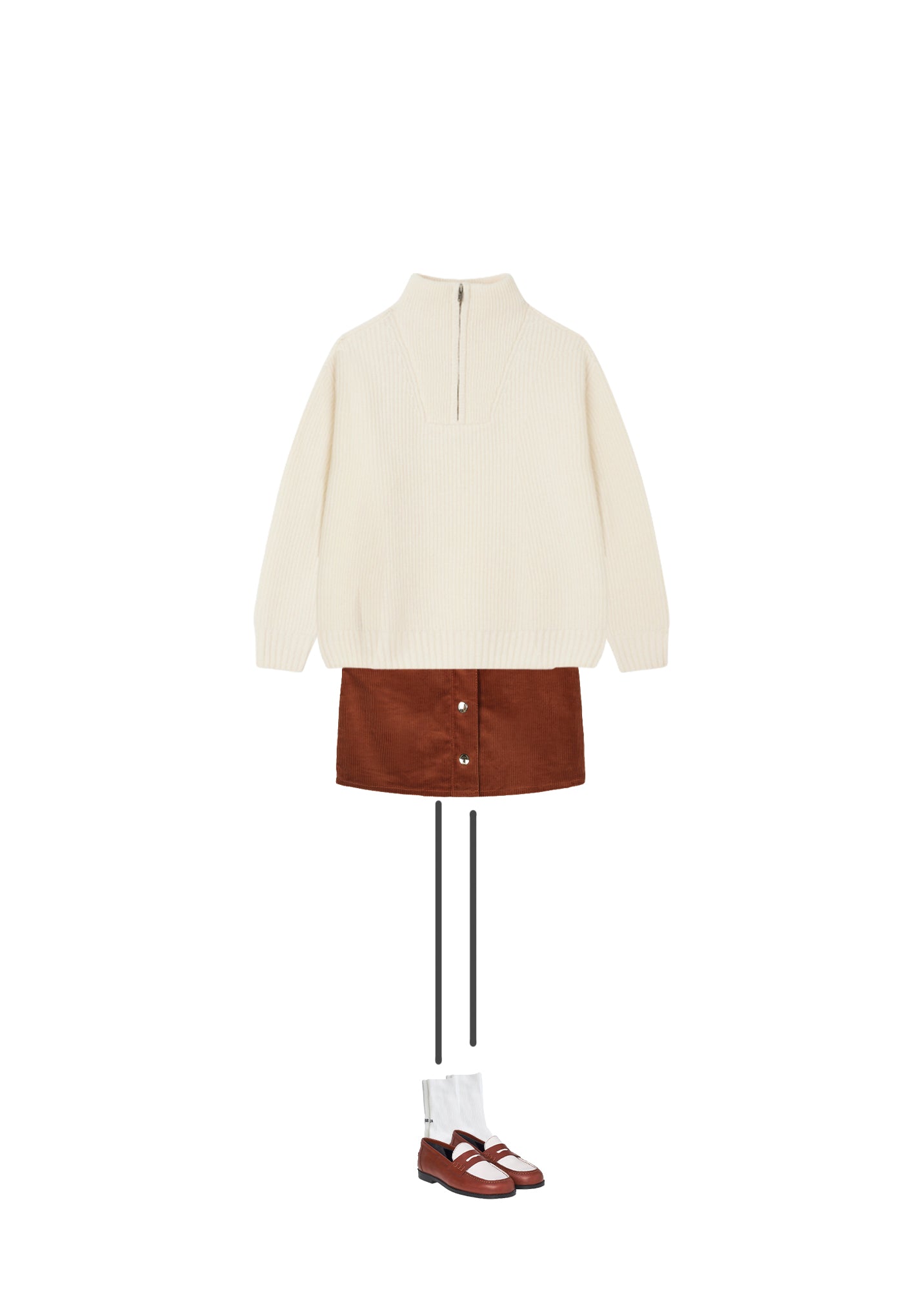 Boys & Girls White Wool Sweater
