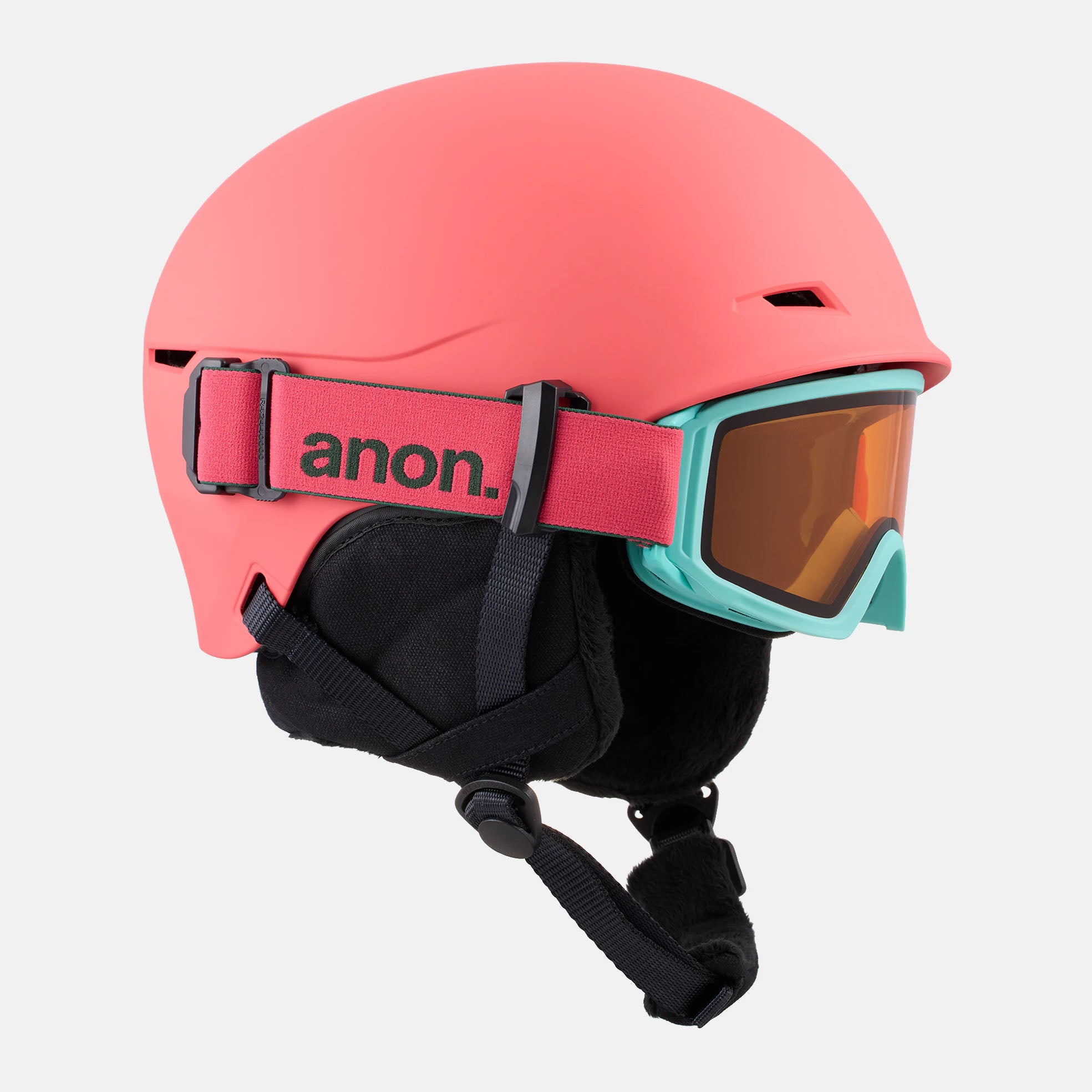 Boys & Girls Coral "ANON DEFINE" Ski Helmet