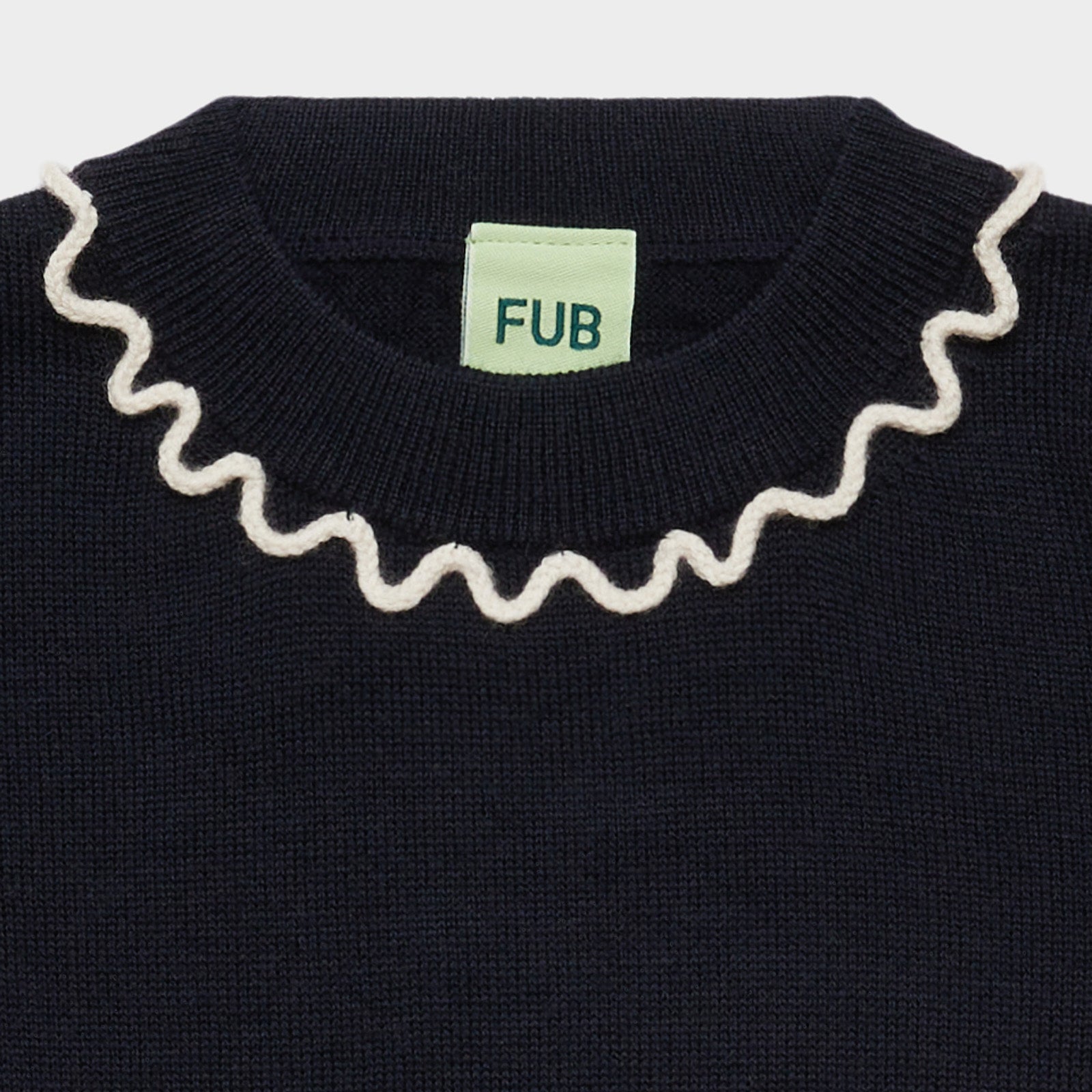 Girls Dark Navy Wool Sweater