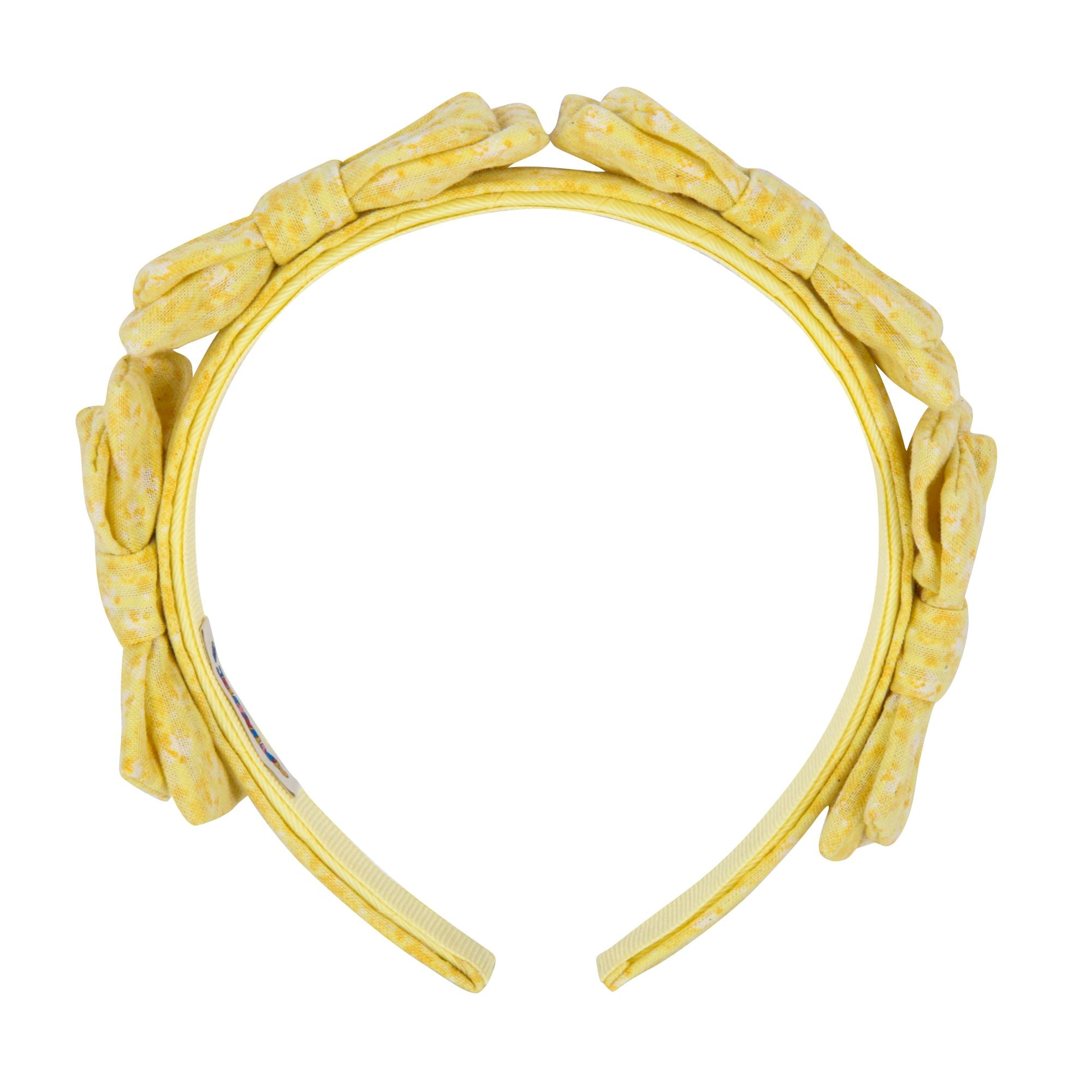 Girls Yellow Bow Headband
