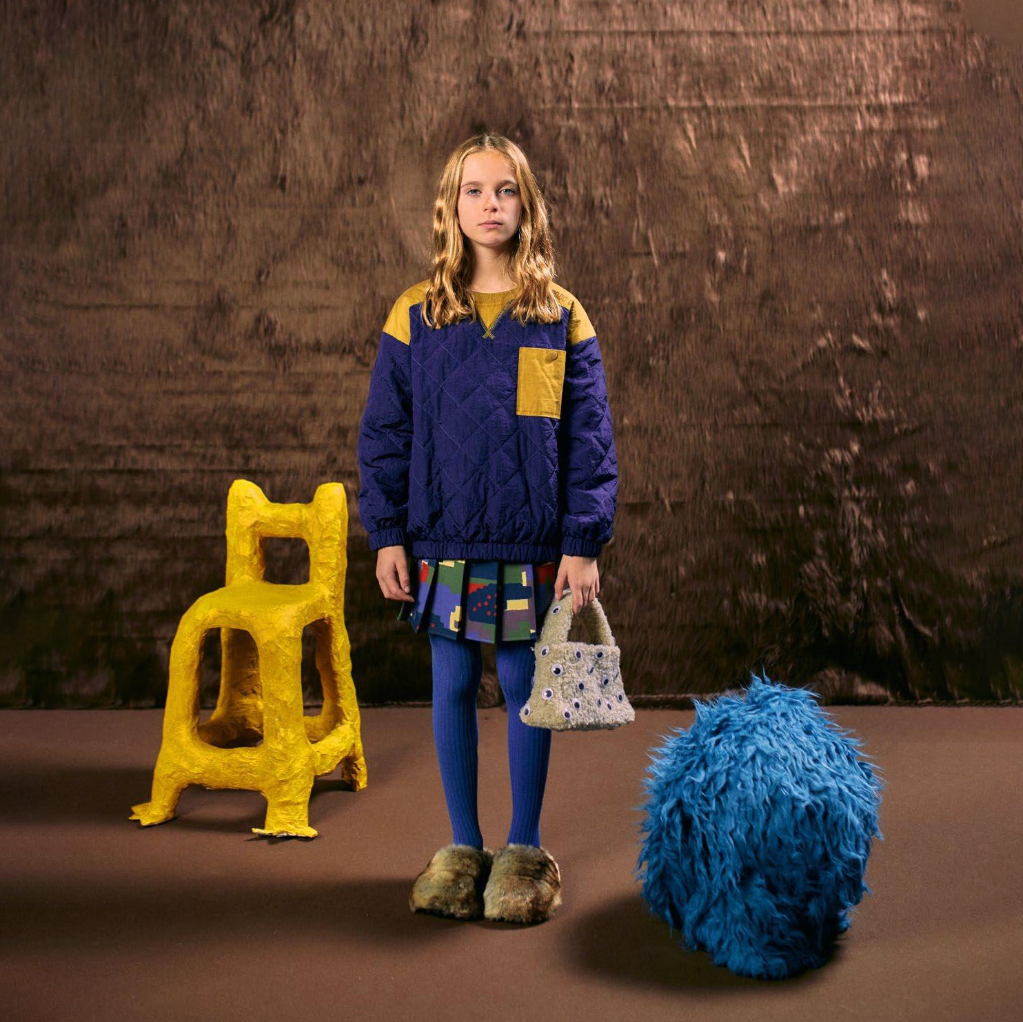Boys & Girls Blue Cotton Sweatshirt