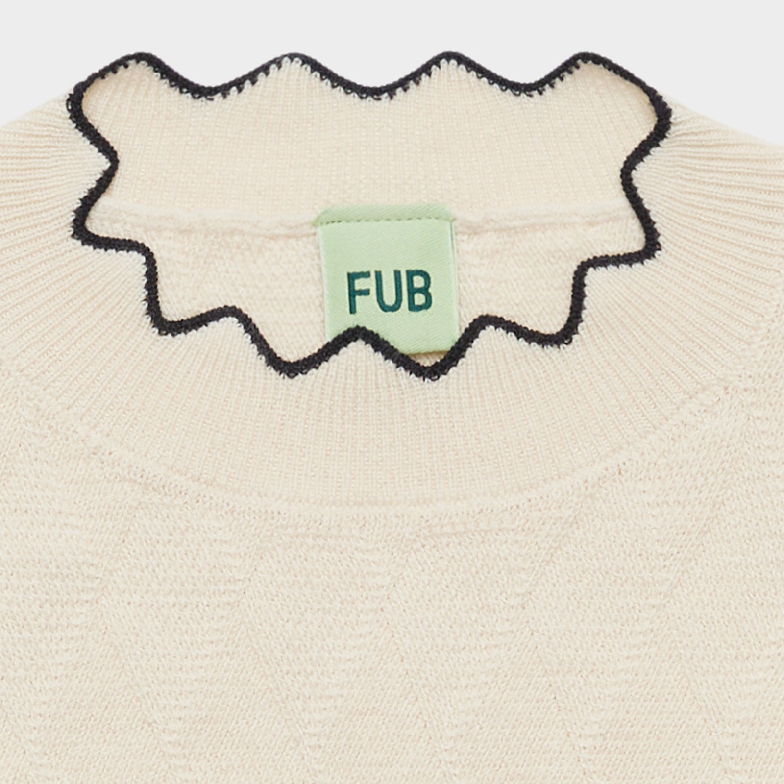 Girls White Diamond Pattern Wool Sweater