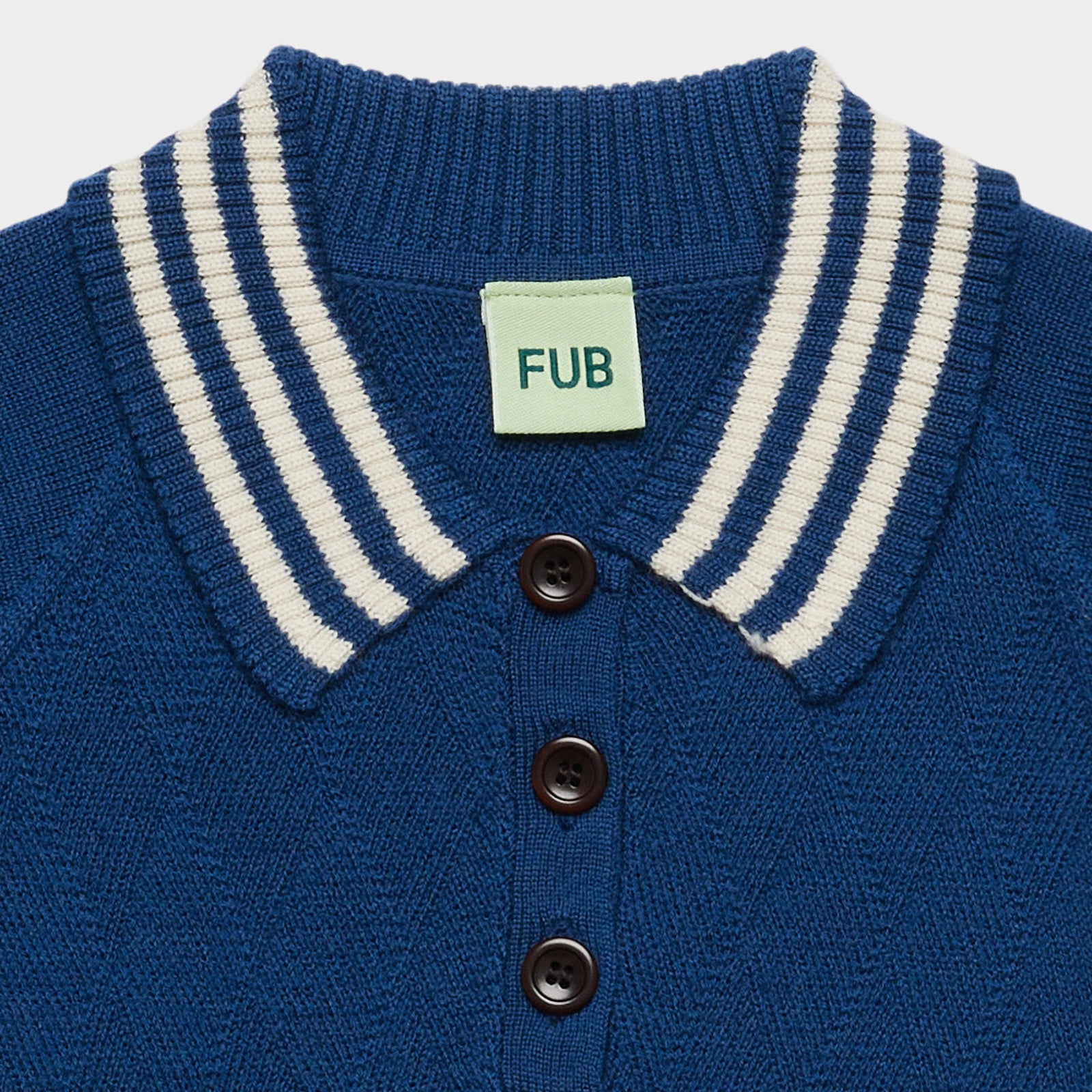 Boys & Girls Dark Blue Wool Polo Shirt