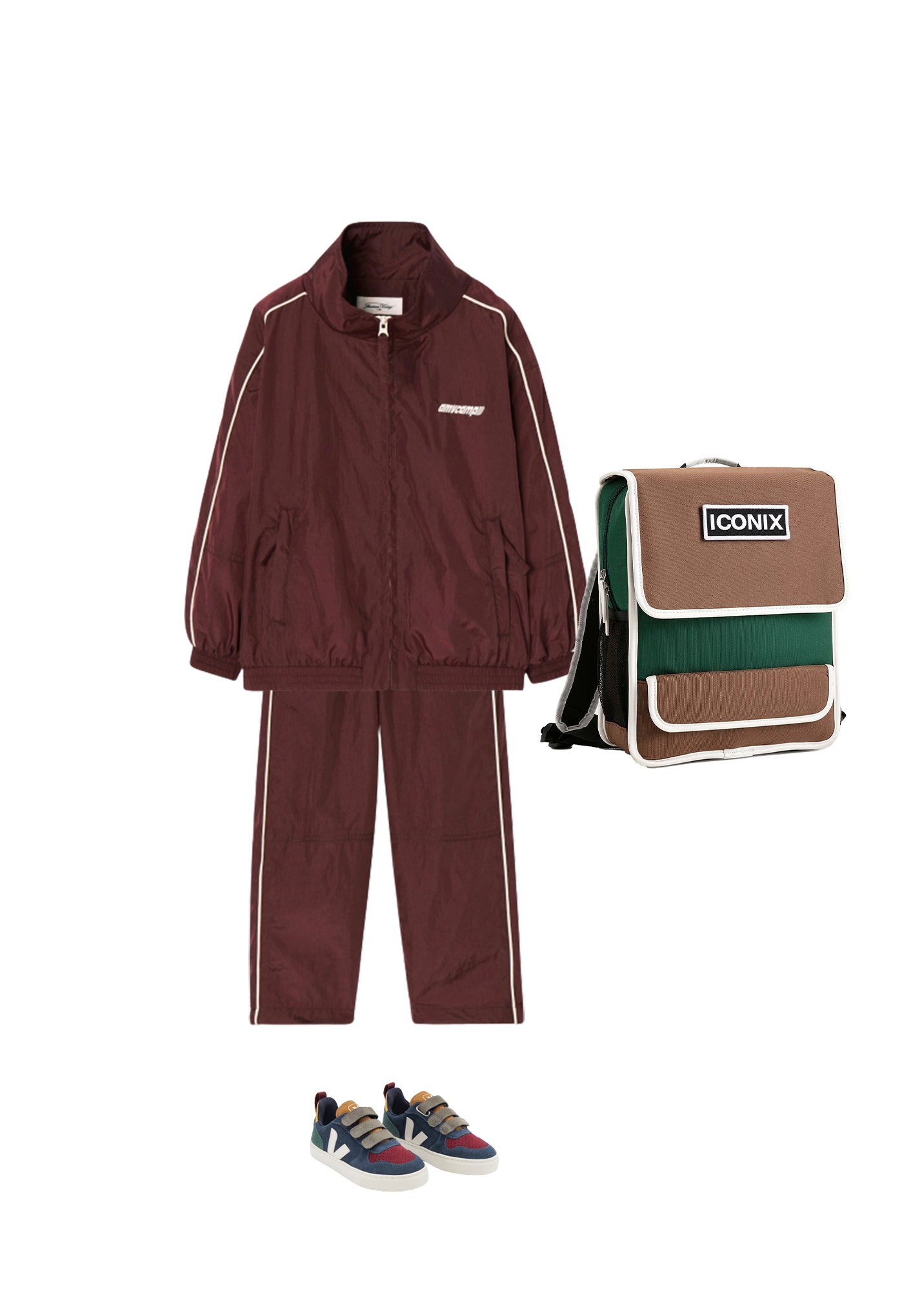 Boys & Girls Dark Red Zip-Up Jacket