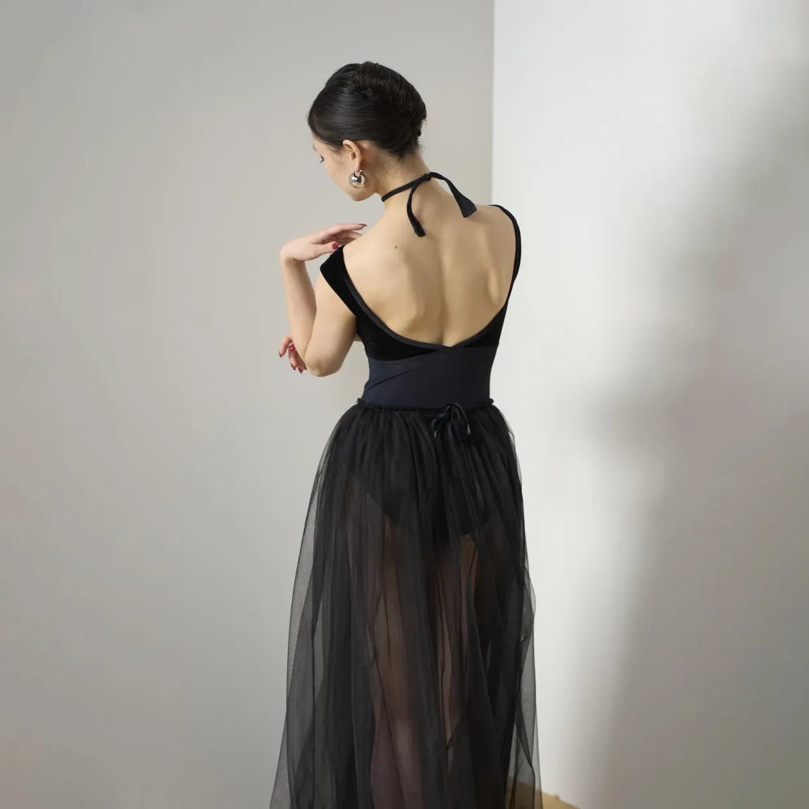 Combinaisons de Ballet en Velours Noir pour Femme (191470337/Promenade/Velvet Noir)
