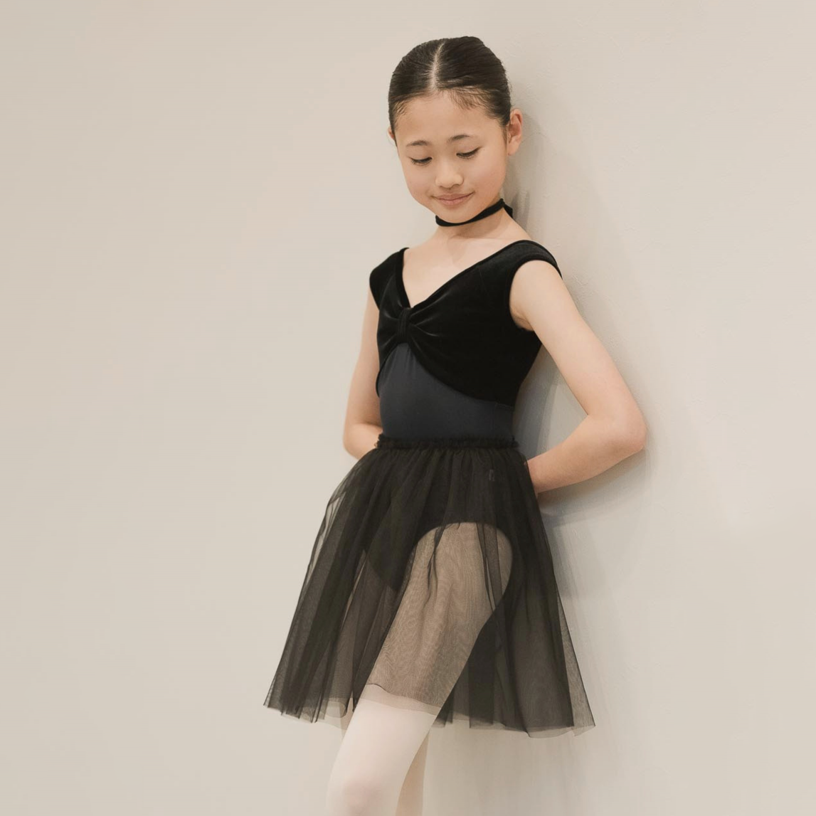 Justaucorps de ballet noirs pour filles (191470436/Promenade/Velvet Noir)