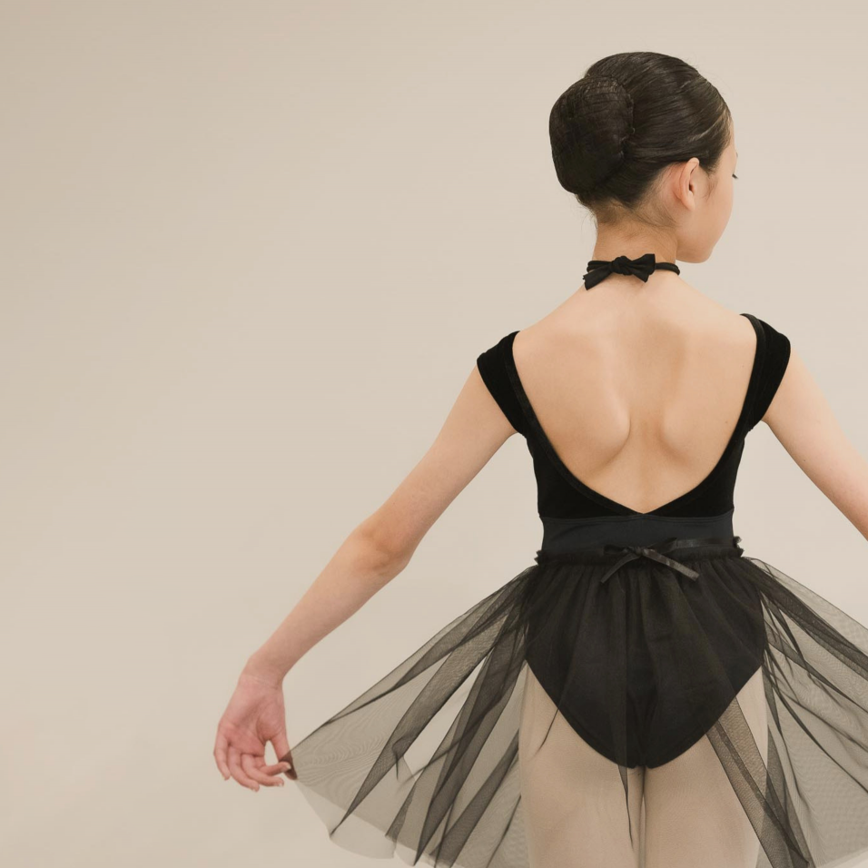 Justaucorps de ballet noirs pour filles (191470436/Promenade/Velvet Noir)