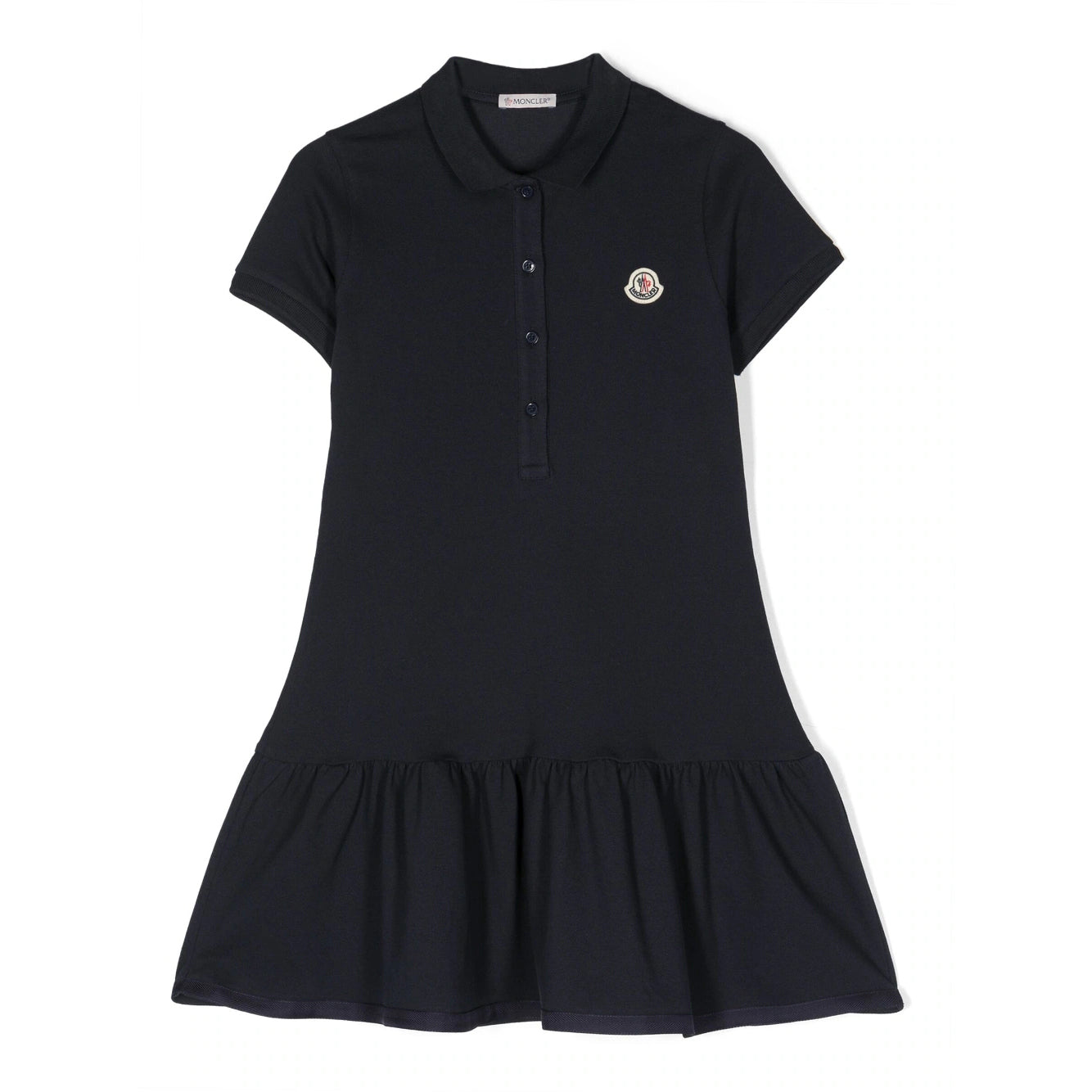 Girls Navy Cotton Polo Dress