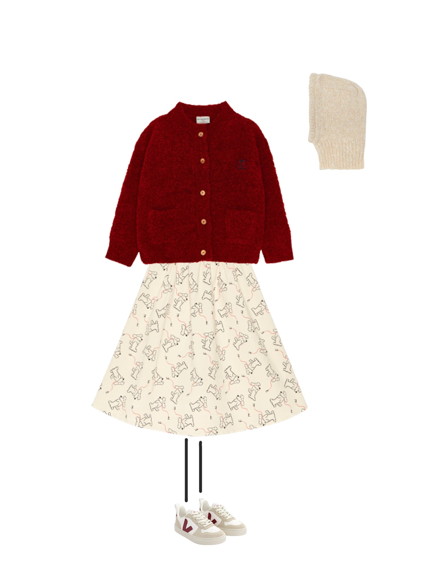 Boys & Girls Beige Wool Hat