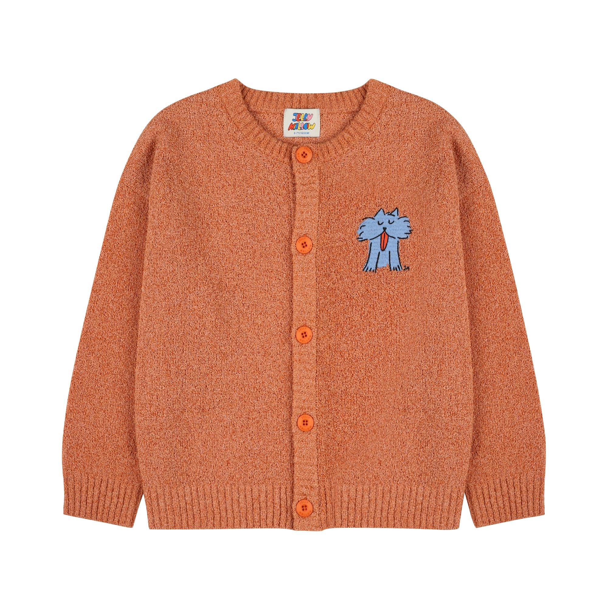 Boys & Girls Orange Knit Cardigan
