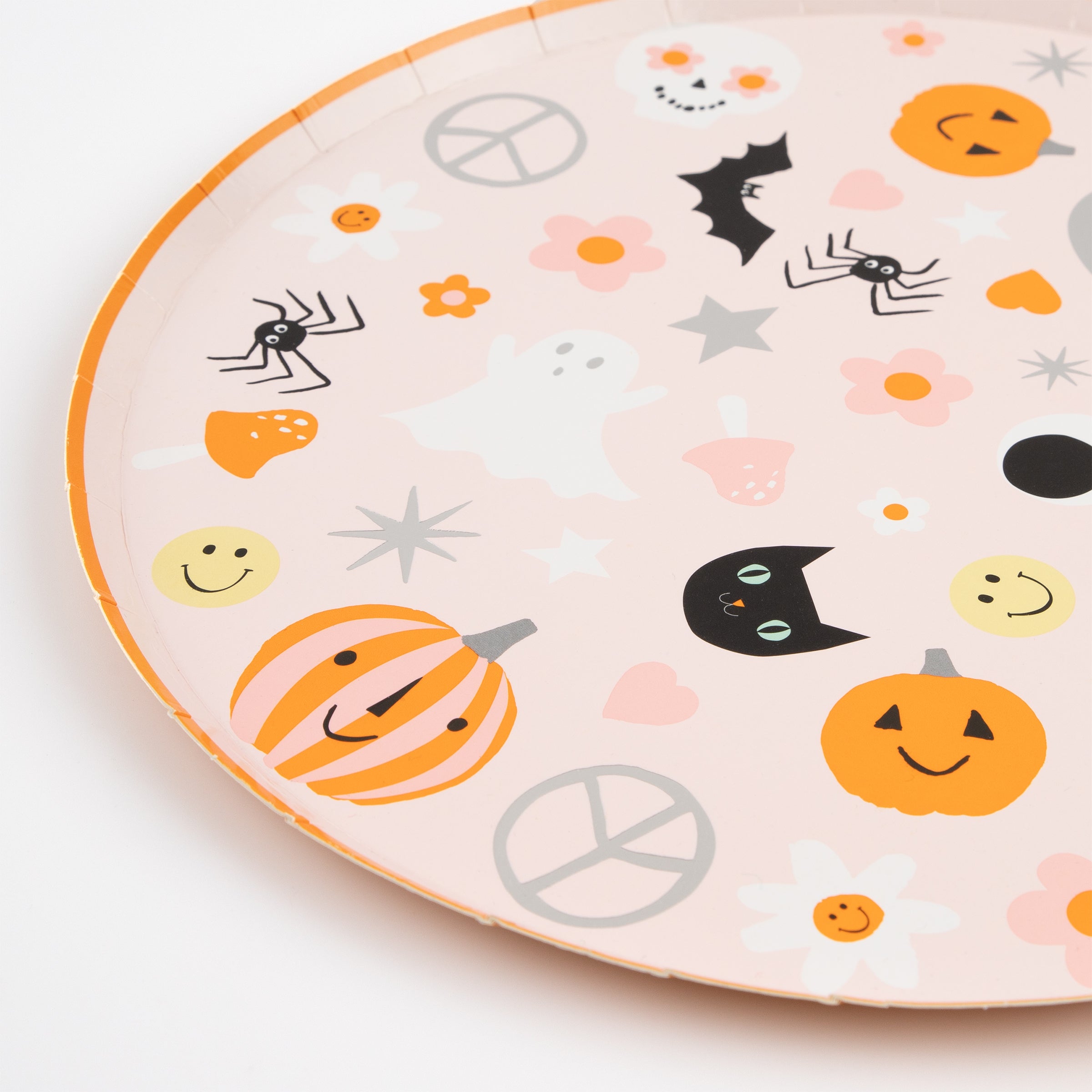 Groovy Halloween Icon Dinner Plates（8 Pack)