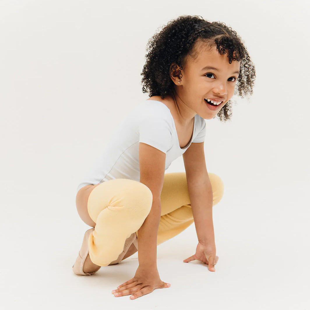 Boys & Girls Yellow Ballet Warm Up Socks