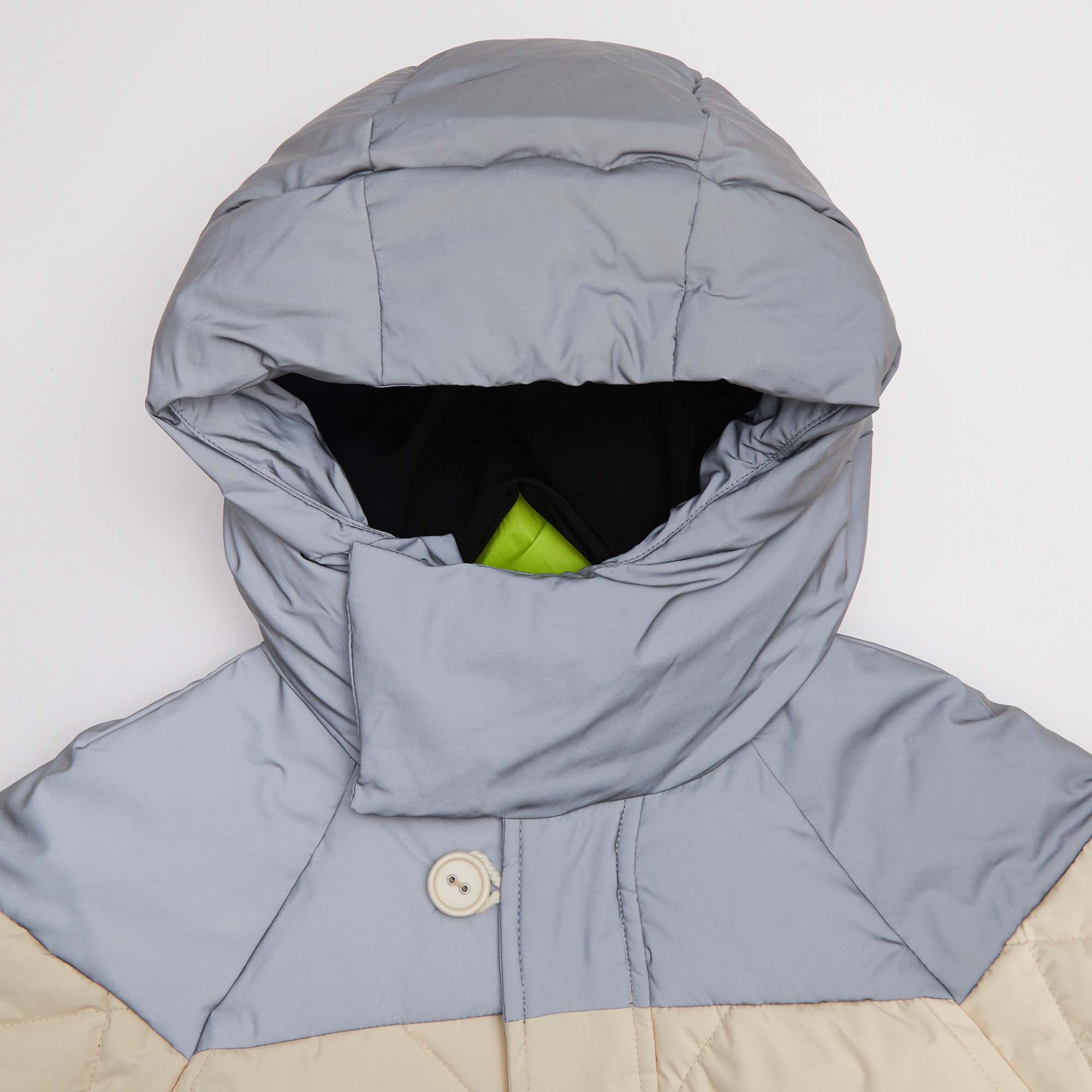 Girls White Padded Down Jacket