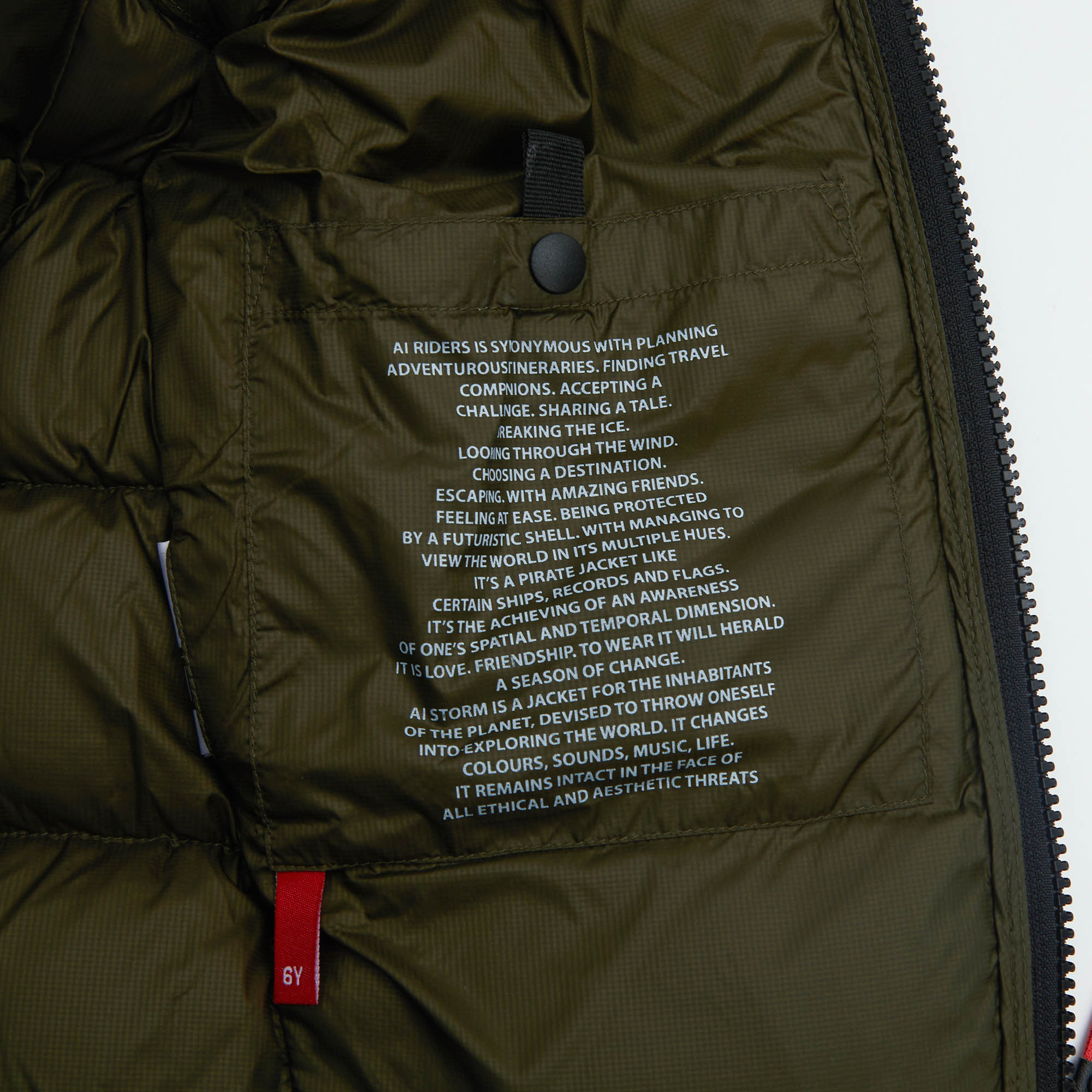 Boys & Girls Olive Padded Down Jacket