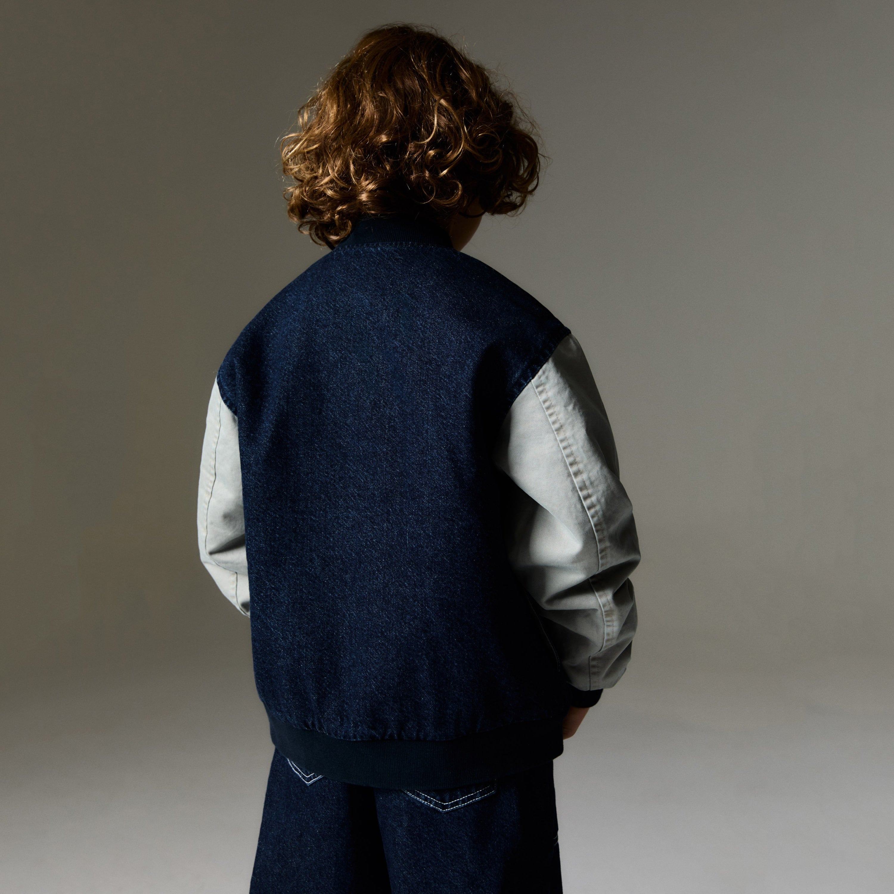 Boys & Girls Dark Blue Denim Jacket