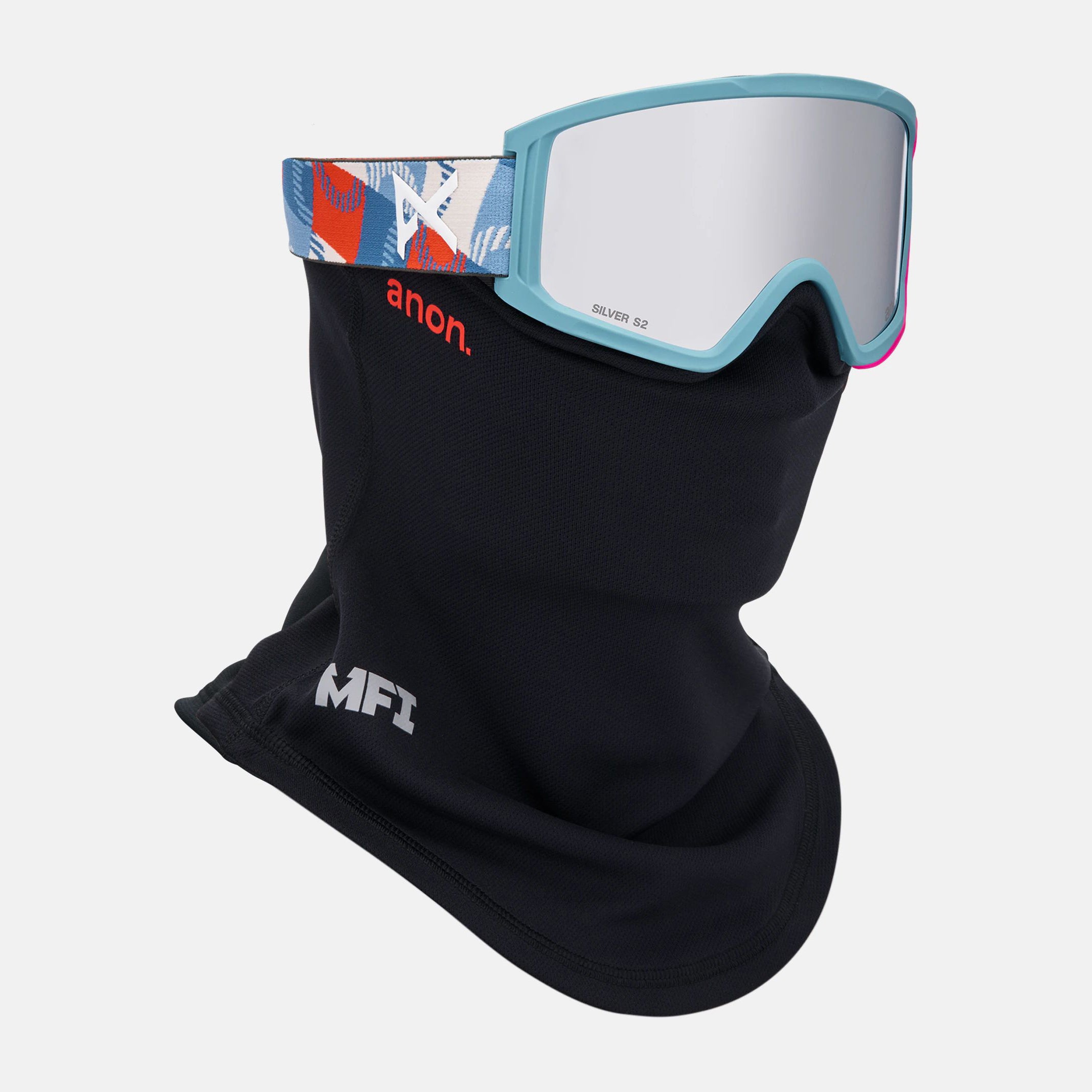 Boys & Girls Light Blue "Anon Tracker 2.0" Ski Goggles & Face Mask Set