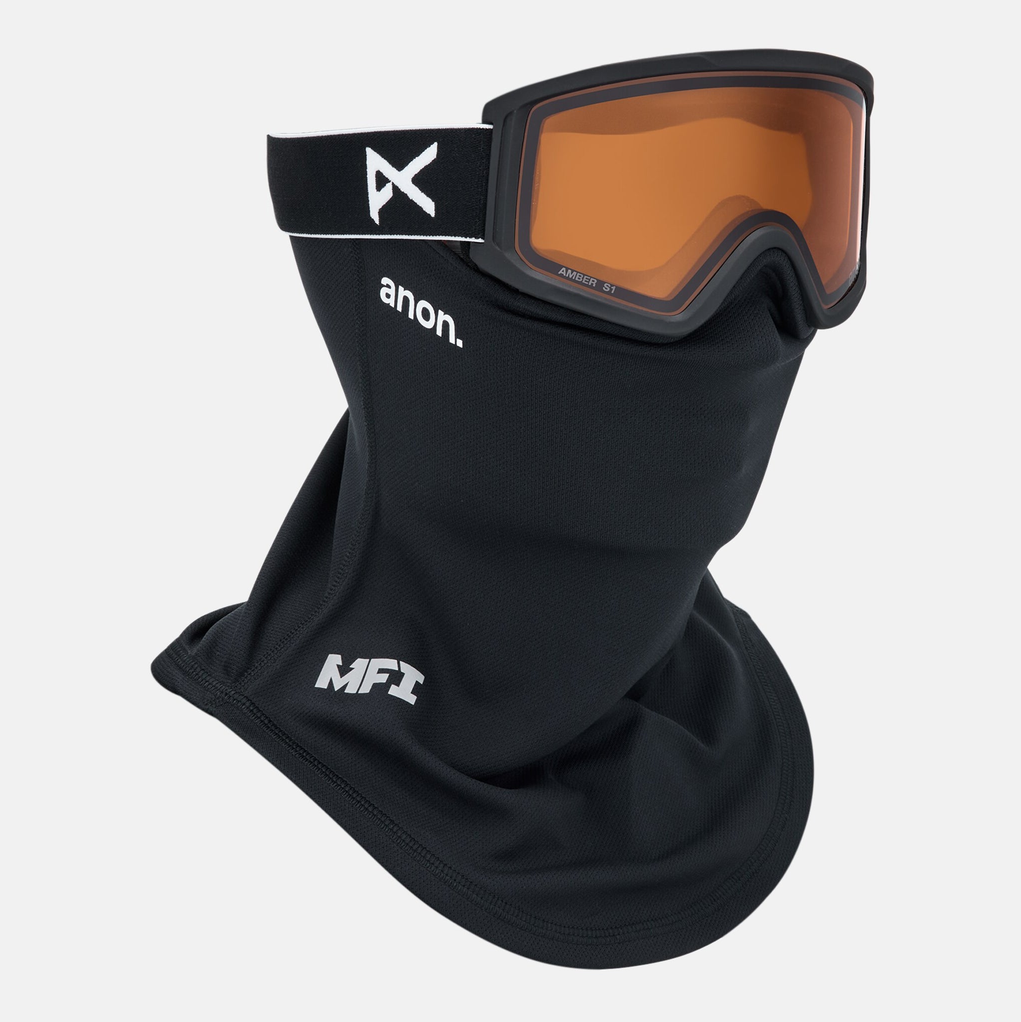 Boys & Girls Black "Anon Tracker 2.0" Ski Goggles & Face Mask Set