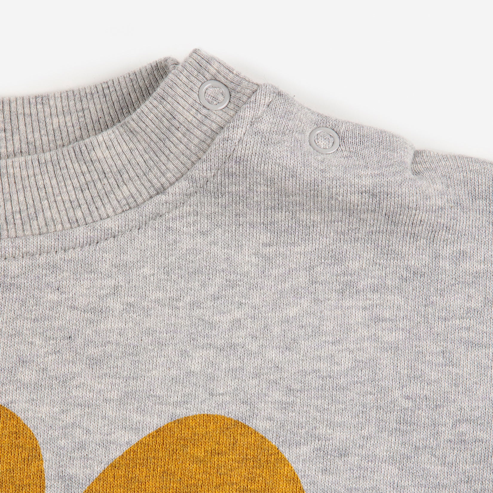 Baby Boys & Girls Light Grey Printed Cotton Sweatshirt