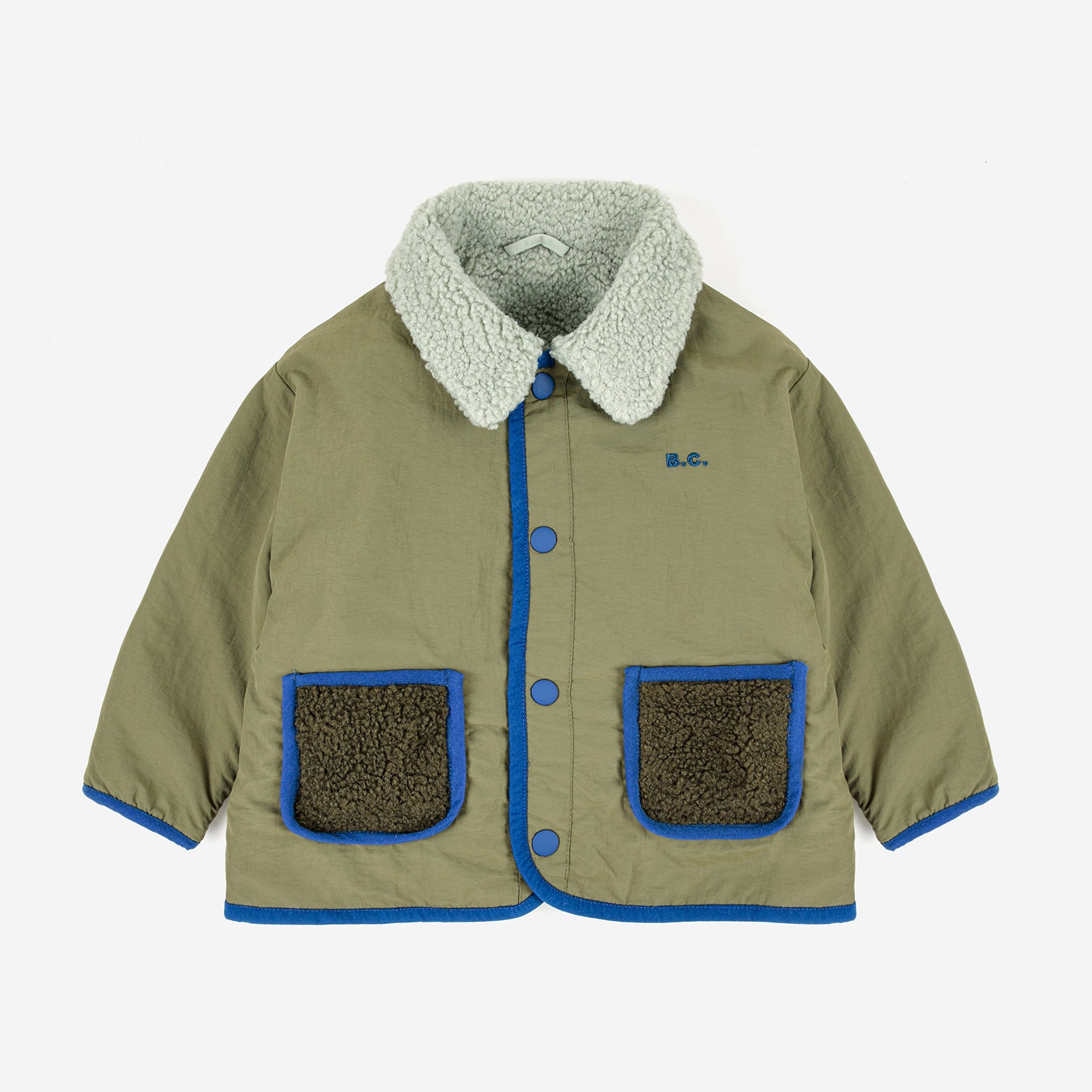 Baby Boys & Girls Green Reversible Jacket