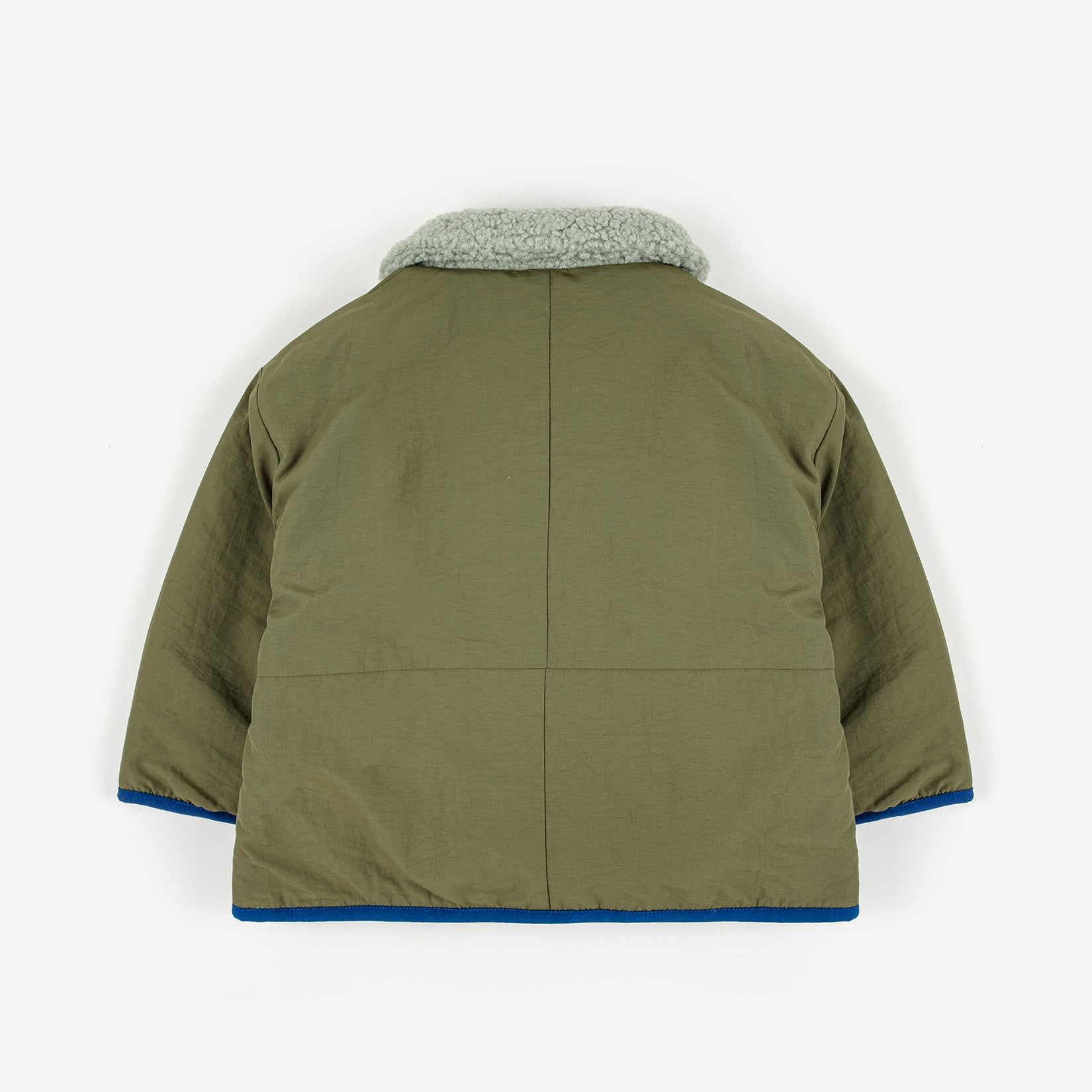 Baby Boys & Girls Green Reversible Jacket